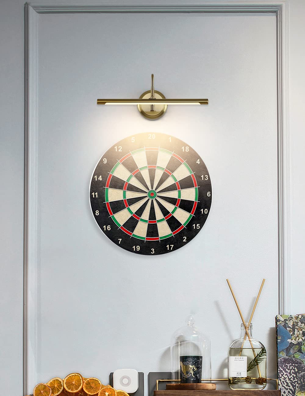 Joosenlux Gold Dimmable Picture Light 16.5&quot; Hardwired Gallery Wall Lighting 3000K