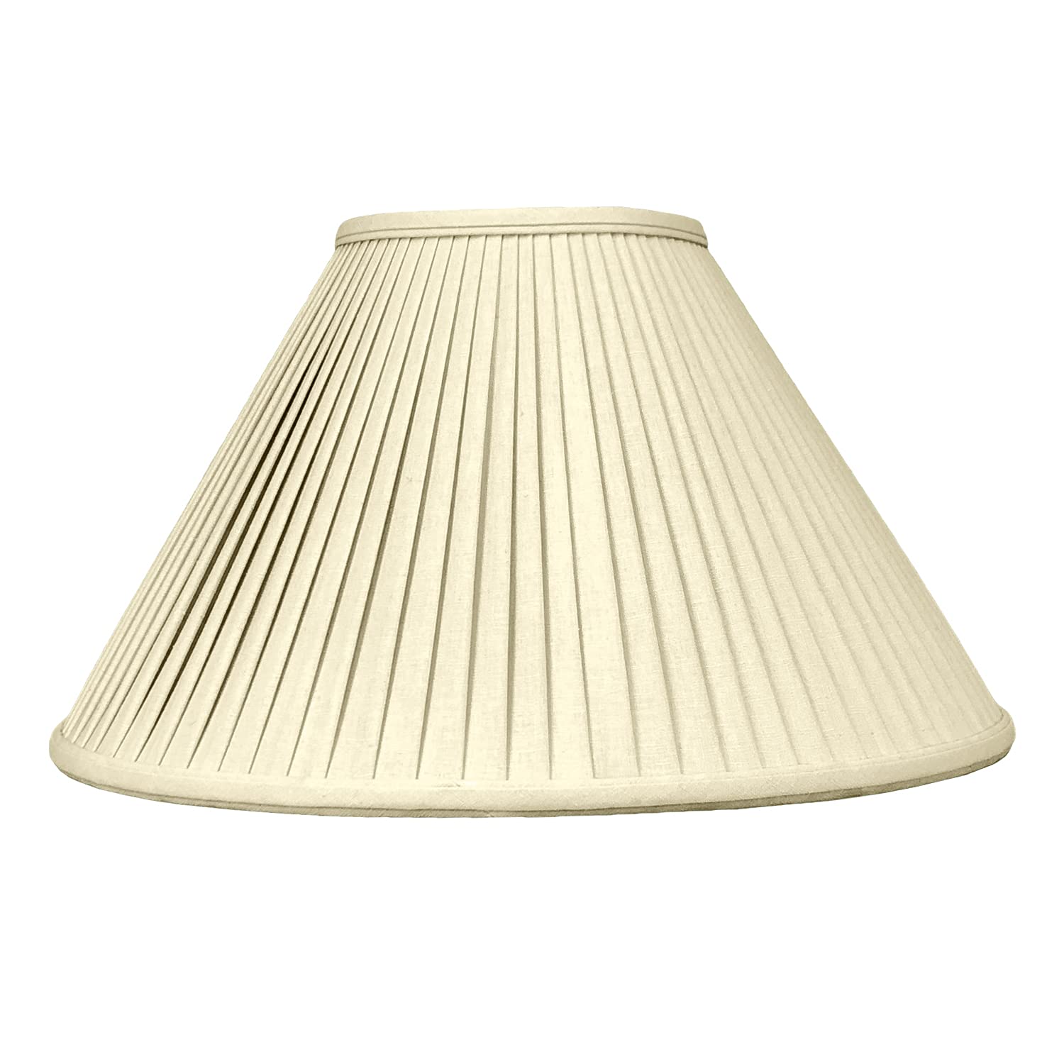 Royal Designs, Inc. Coolie Empire Side Pleat Basic Lamp Shade, Linen Taupe, 6 X 18 X 11.5 (Spider), Set Of 2