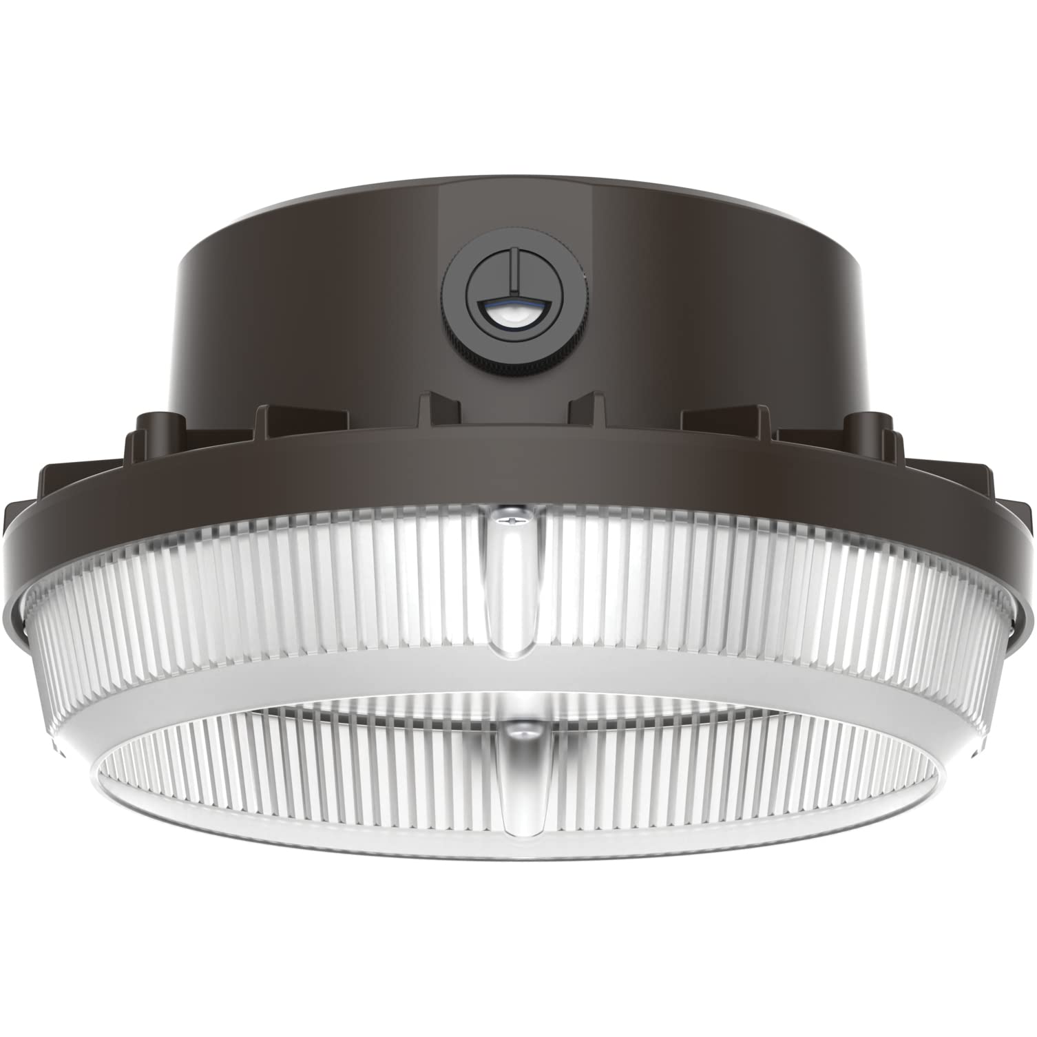 Lithonia Lighting Barnguard Led Barn Light  Dusk To Dawn Outdoor Lighting  4000K Cool White  Wall Or Pole Mountable Yard Light Fixture  120V  Aluminum  Dark Bronze