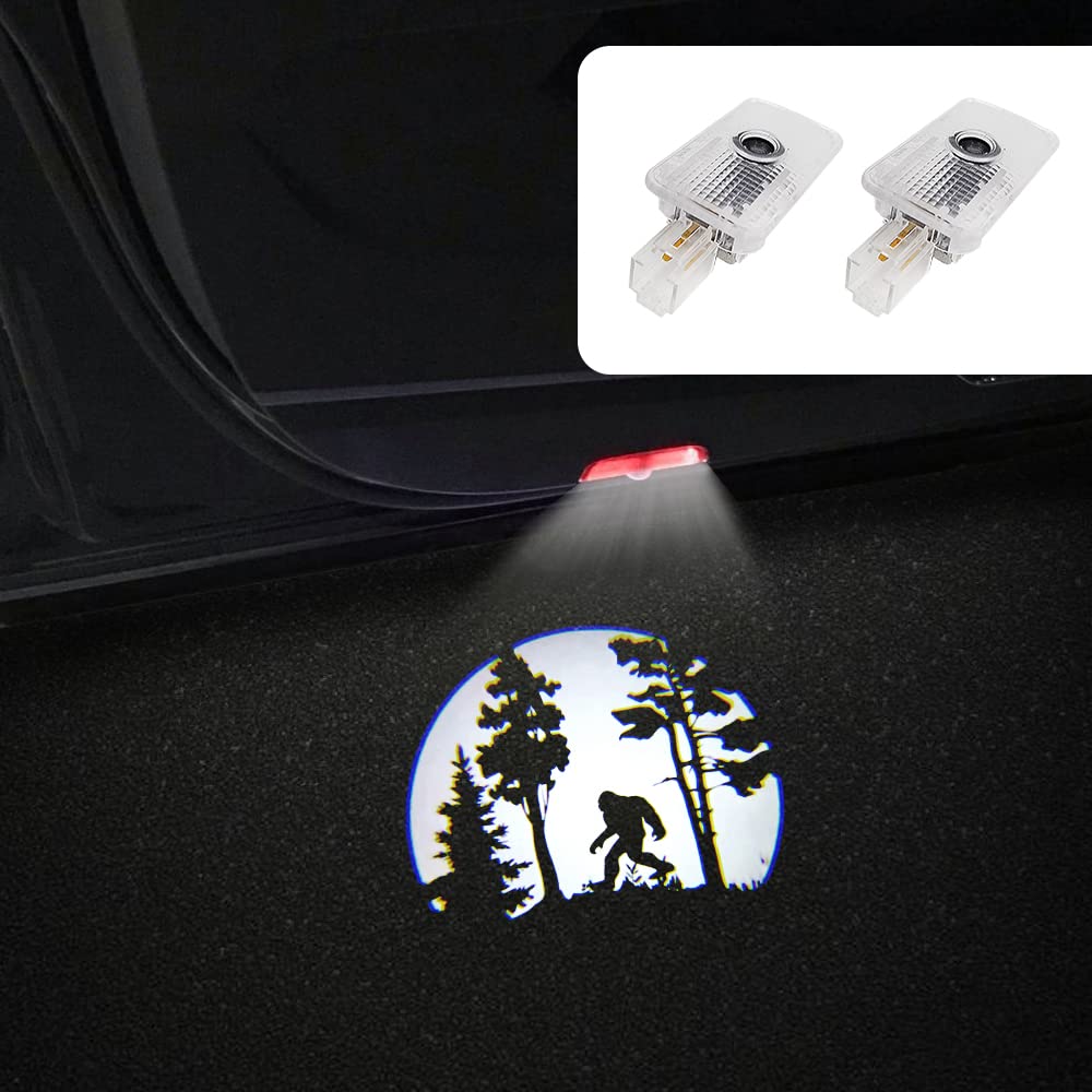 uunonaha LED Car Door Logo Lights Projector for Forester 03 - 2 pcs Welcome Light Puddle Lamp