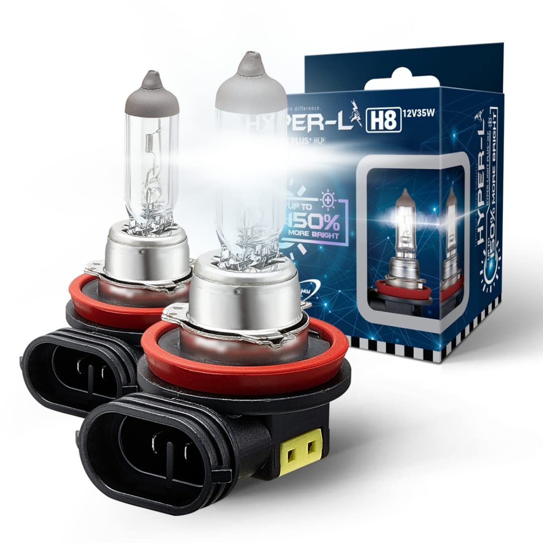 BIOLIGHT KM H8 Hyper-L Plus 150% brighter Fog Beam Replacement Headlight Bulb, 2 pack