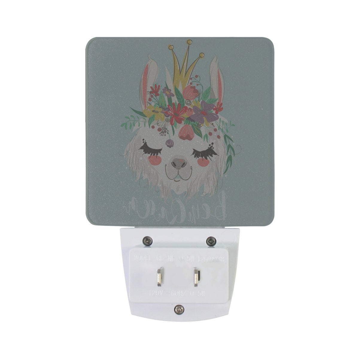 DIY.HD Plug-in LED Night Light Lamp, Cute Llama Design, Dusk to Dawn Sensor, 0.5W, One Size, Plastic