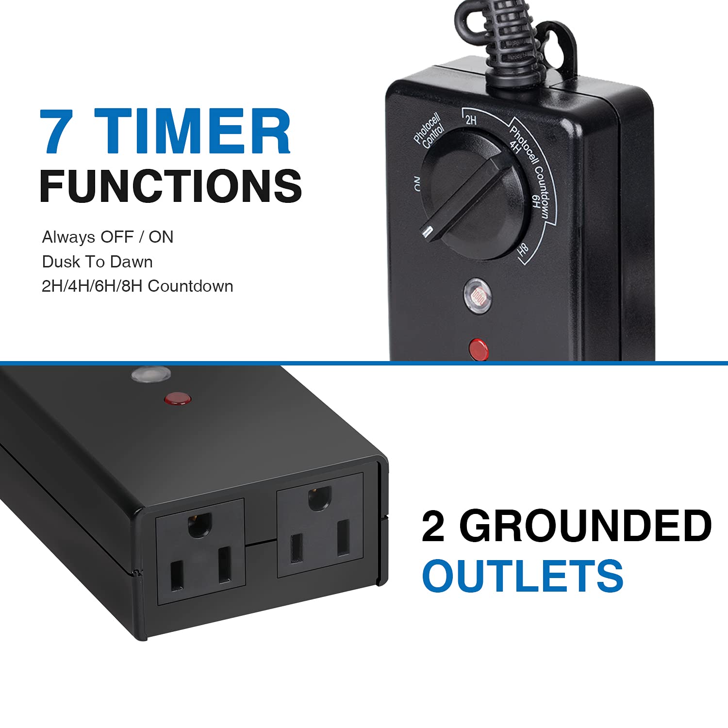 SUNVIE Low Voltage Landscape Lights Kit with Transformer and Timer 12W 12-24V Outdoor LED 3000K Waterproof Landscape Lighting wi