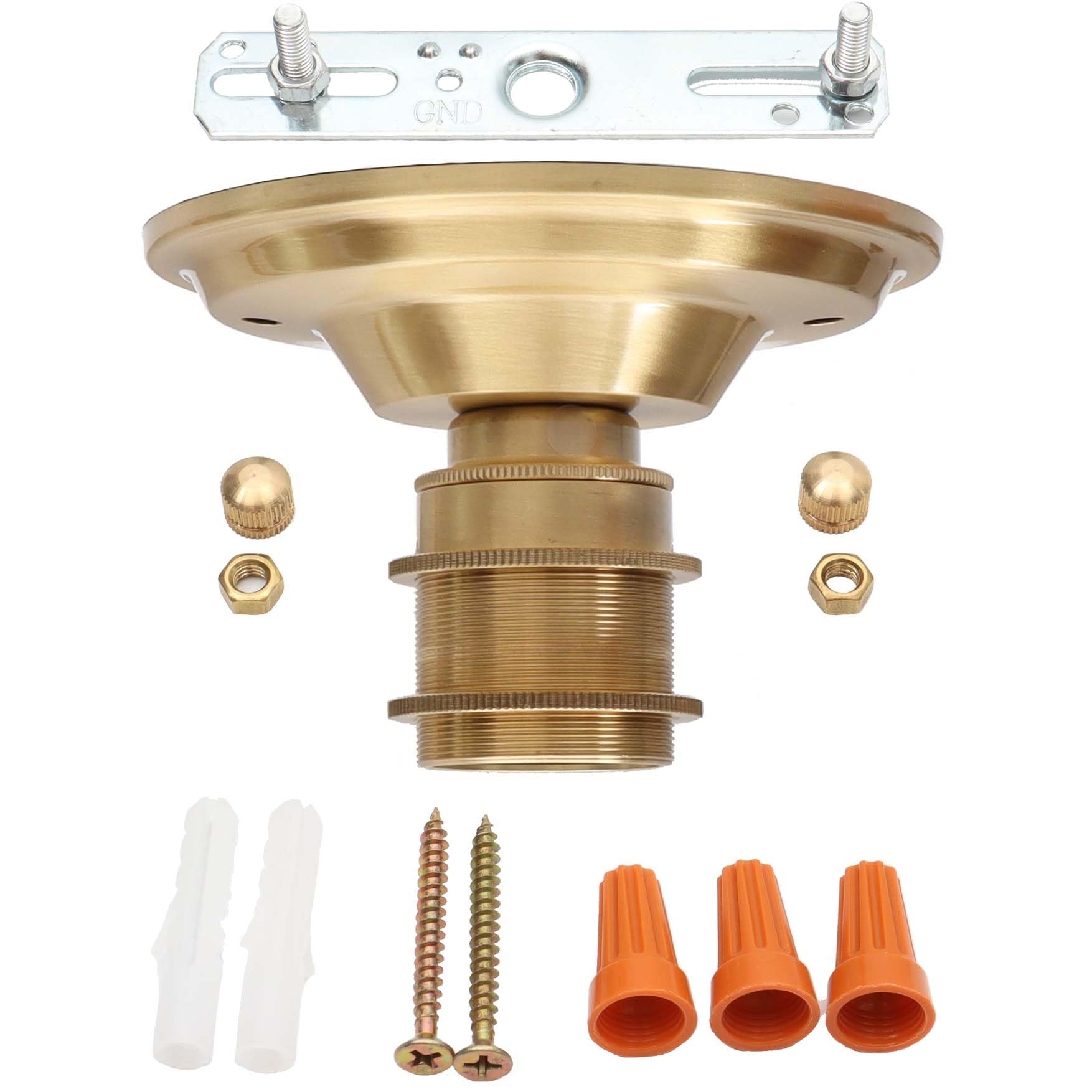 Bieye L10900 Flower Petals Tiffany Style Stained Glass Close To Ceiling Light, 8-Inch Wide (Ice Blue)