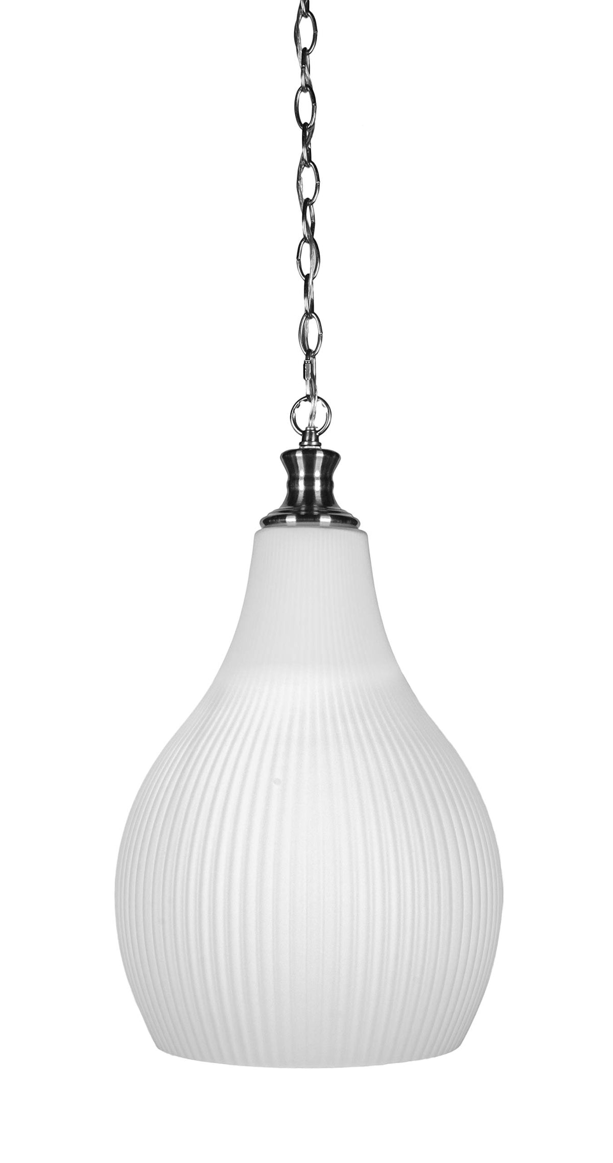 Toltec Lighting Carina 1 Light Pendant In Brushed Nickel (93-Bn-4661)