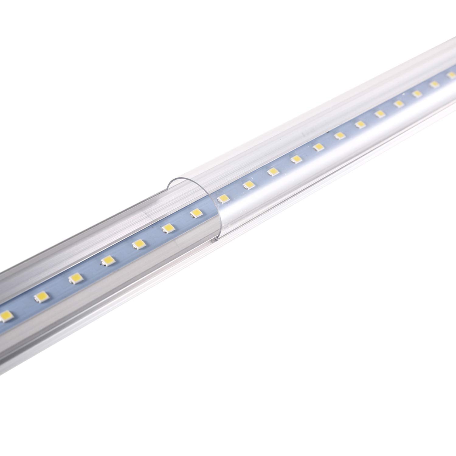 Hminled 10-Pack, T8 Led Shop Light Tube, 4Ft, 22W (60W Cfl Equivalent), 4000K (Daylight), 85-265Vac, Double-Ended Power, Bypass