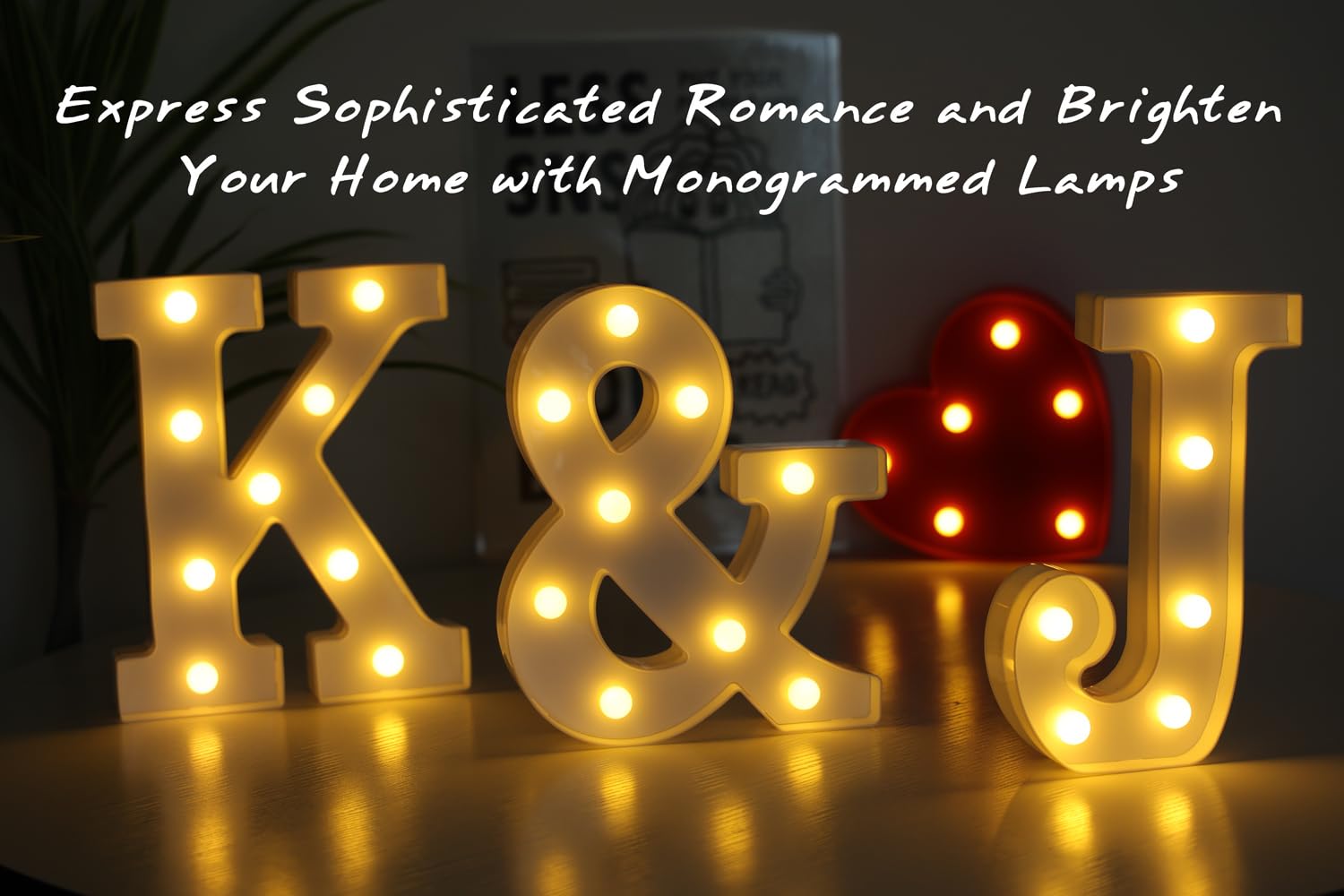IFDGCTK Light Up Letters - LED Decorative Alphabet Lights, Acrylic, Warm Light, Small to Medium, Battery Powered, for Home Decor