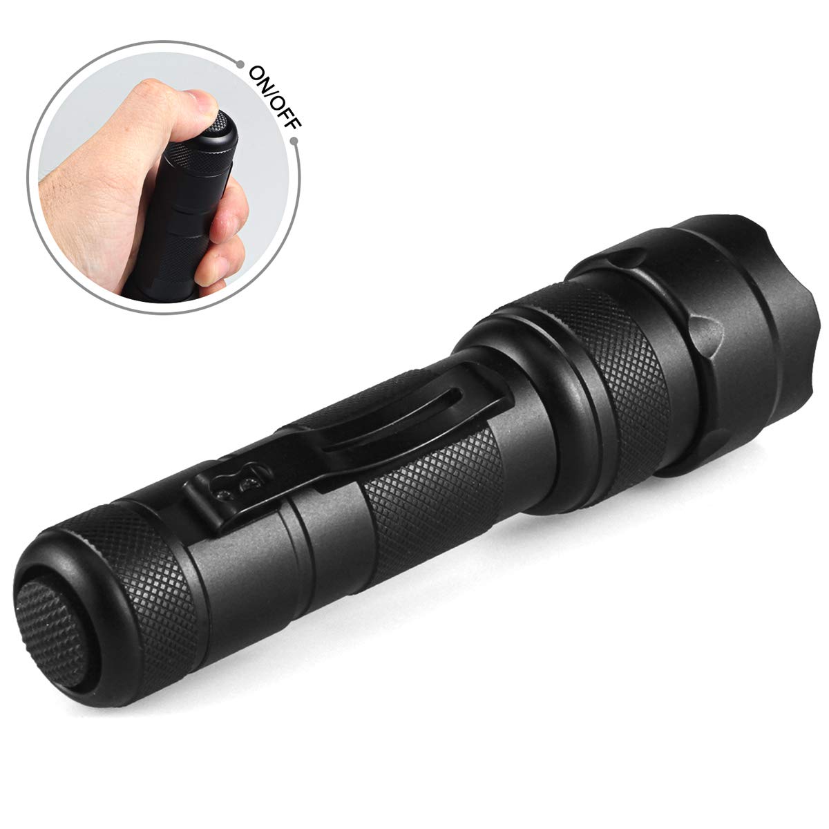 ULTRAFIRE WF-502R Red LED Flashlight, Zoomable, Adjustable Focus, Aluminum, Single Mode, 630nm, Hunting Light