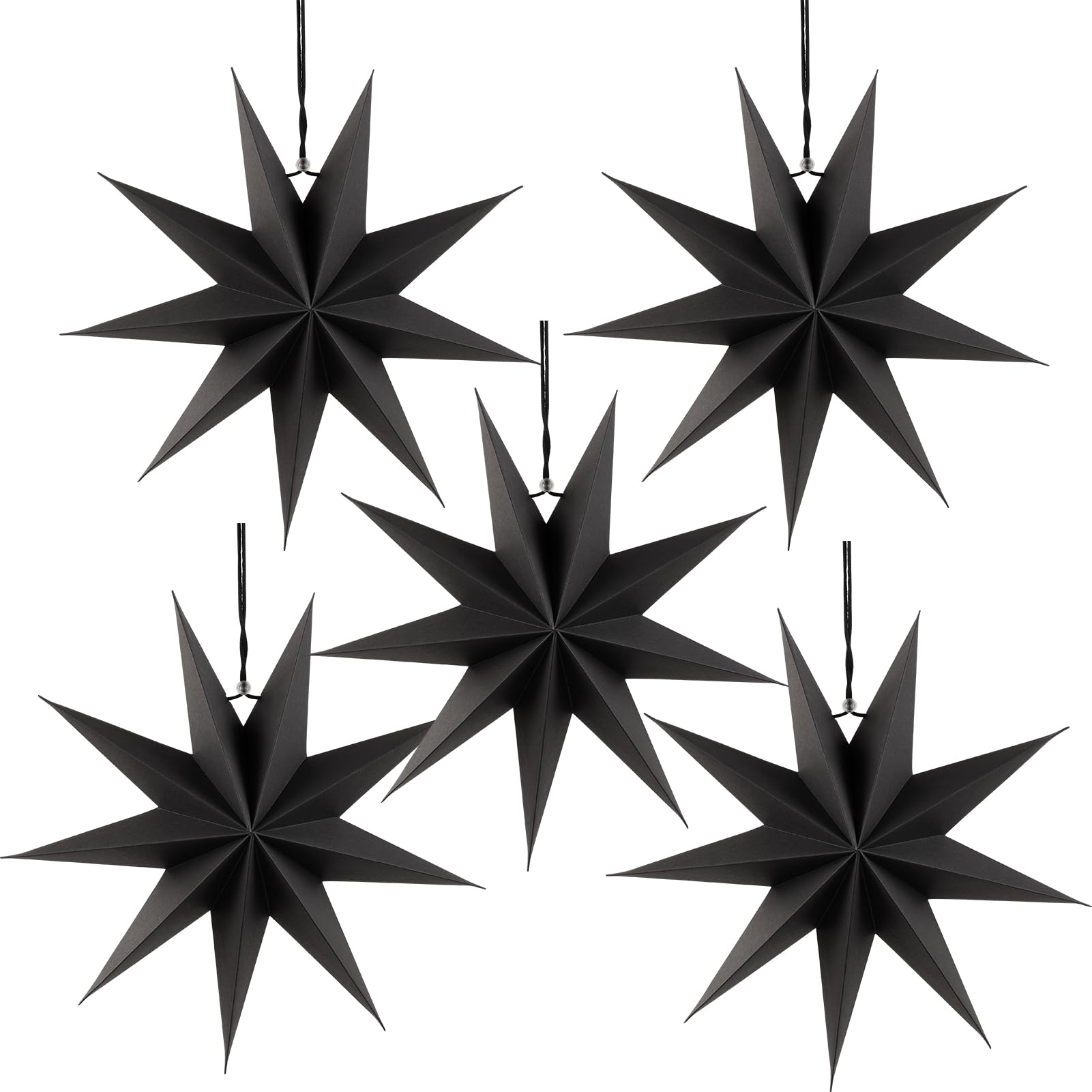 SUNBEAUTY 21in Red Moravian Star Outdoor Light, Warm White LED, Plastic Decor, Model US1-ZM-240708