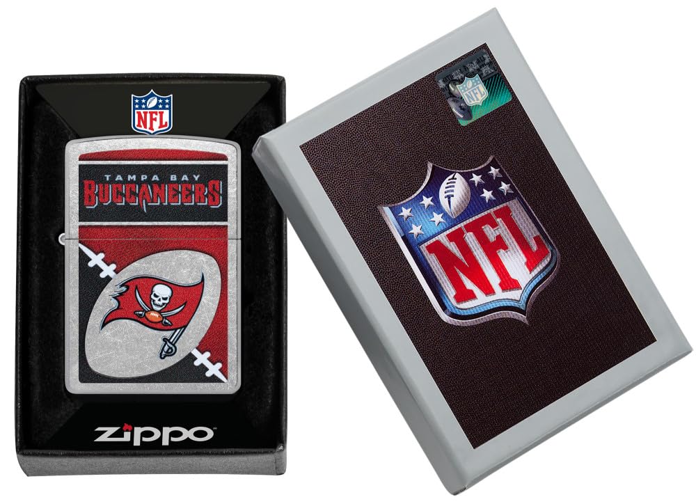 Zippo Nfl Tampa Bay Buccaneers Street Chrome Pocket Lighter