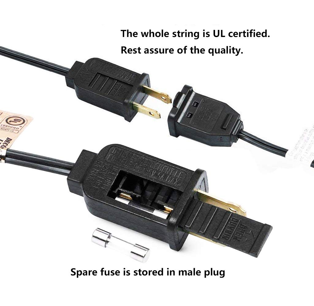 Sunsgne Christmas Flicker Flame String Lights, 10Ft Halloween String Lights With 10 C18 Flicker Flame Lights For Outdoor Indoor Home Halloween Christmas Decorations, E12 Candelabra Base- Black Wire