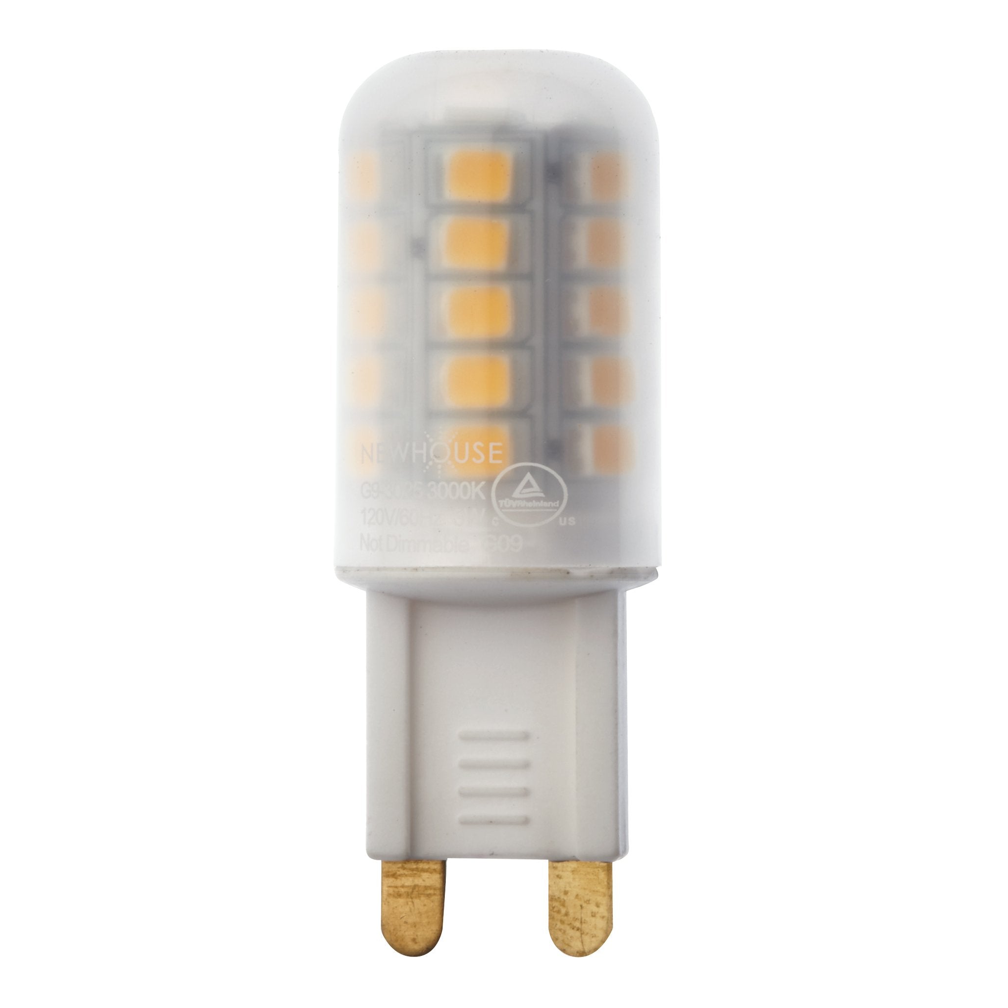 Newhouse Lighting G9 LED Bulb, 3W (25W Equivalent), 260 Lumens, 3000K, Copper