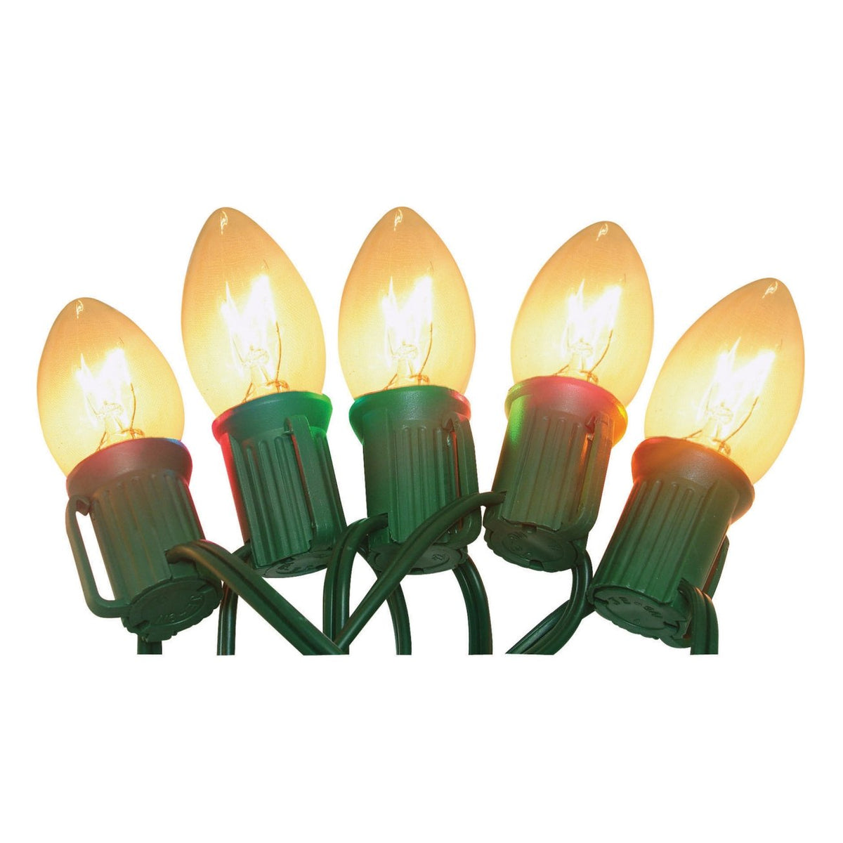 Celebrations 2934-71 C9 Traditional Light Set, 16', 25 Clear Lights