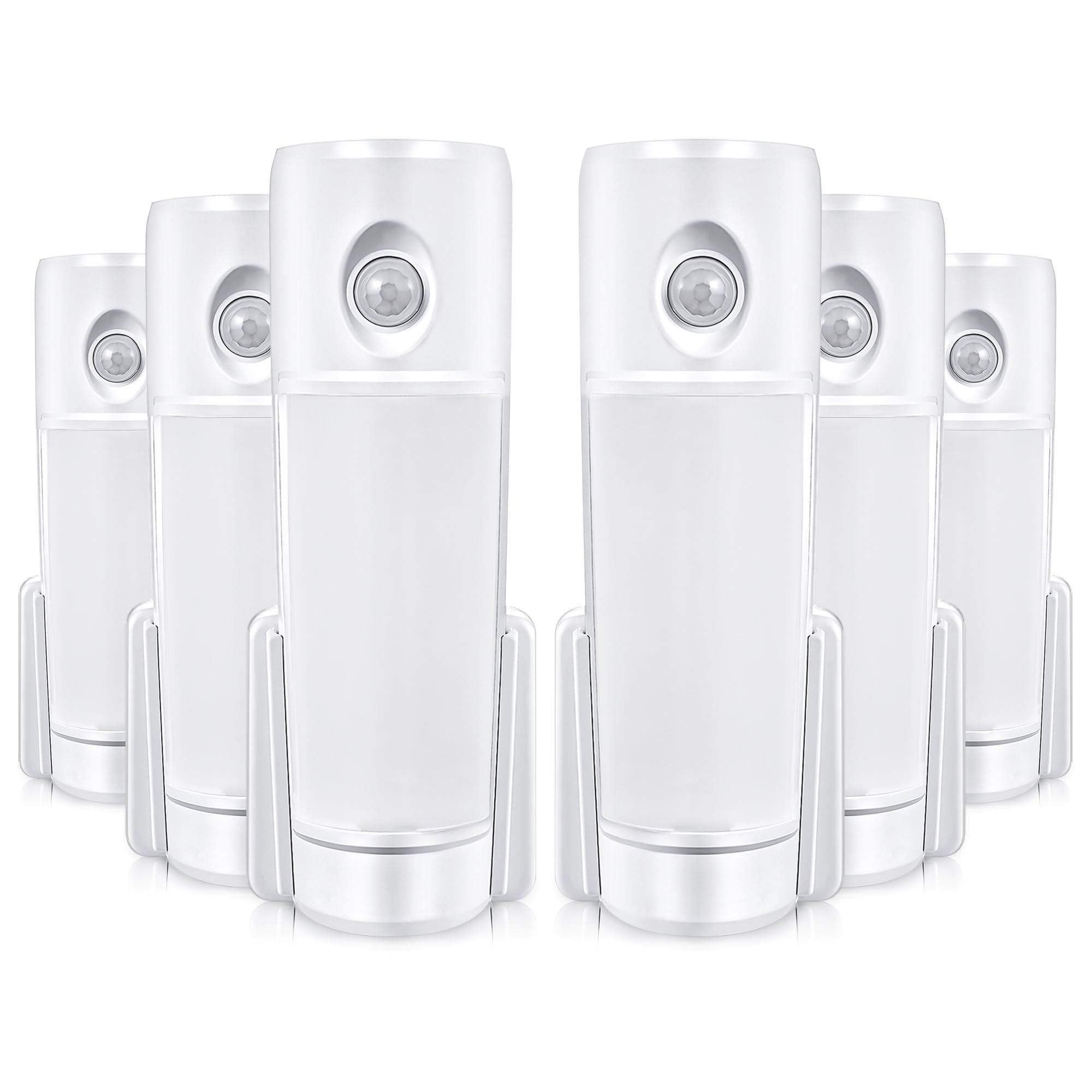 Enhon 6 Pack LED Emergency Flashlights, Rechargeable Plug in Power Failure Night Light, Motion Sensor Power Outage Light for Hom