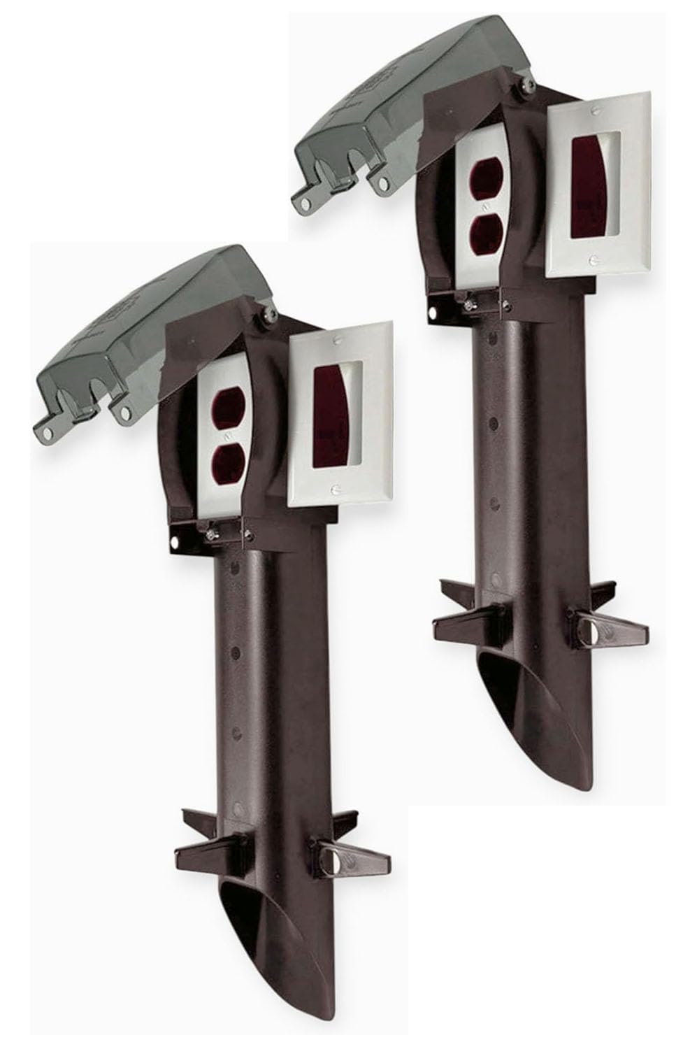 iMBAPrice IMBA-GPD19BR-2 Bronze 19.5 Gard-N-Post Low-Profile Landscape Lighting Post Enclosure with GFCI Device Cover, 2-Pack