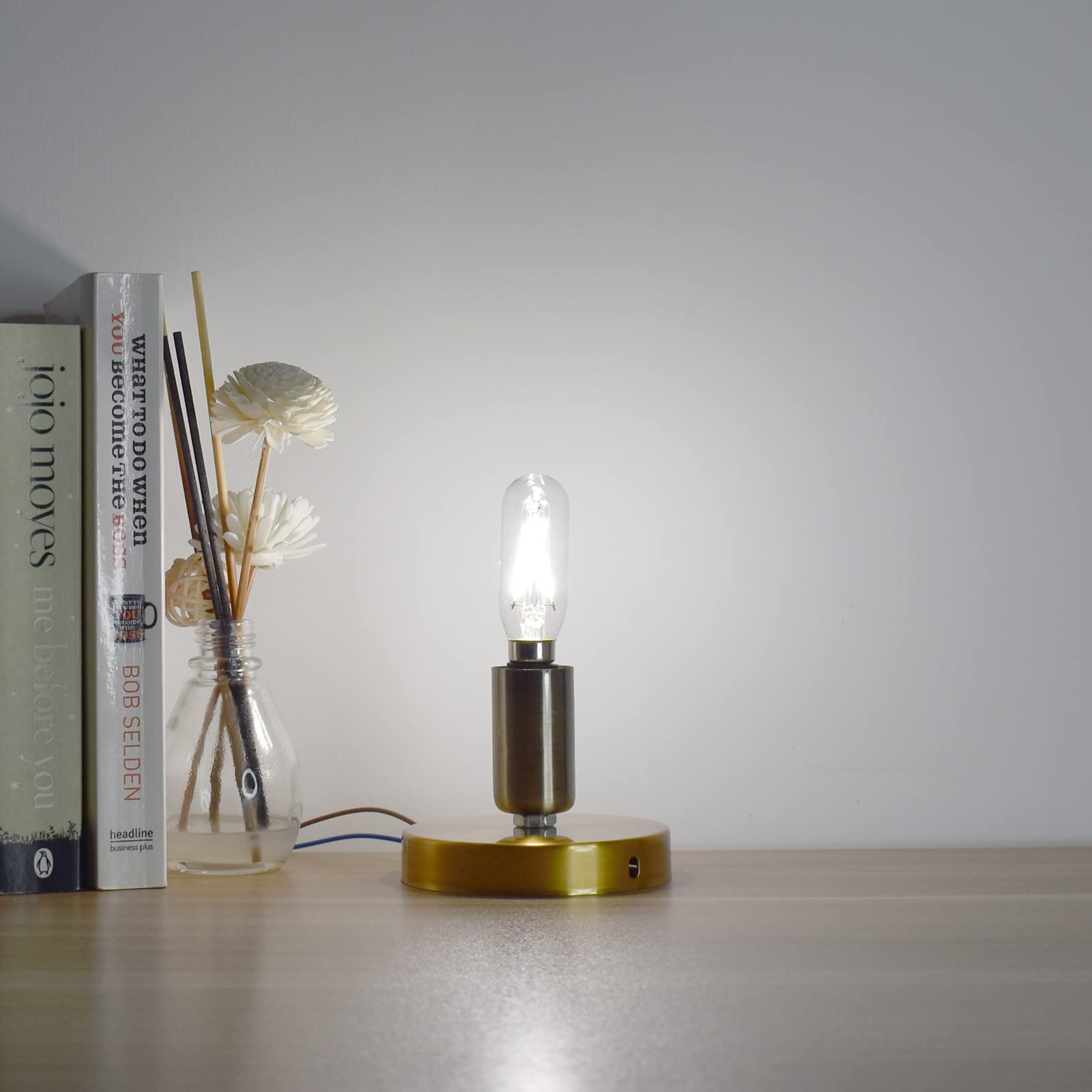 Aielit 2W T6 Dimmable Led Tube Light Bulb, E12 Small Candelabra Base, 25-Watt Equivalent Tubular Led Filament Bulbs For Hallway