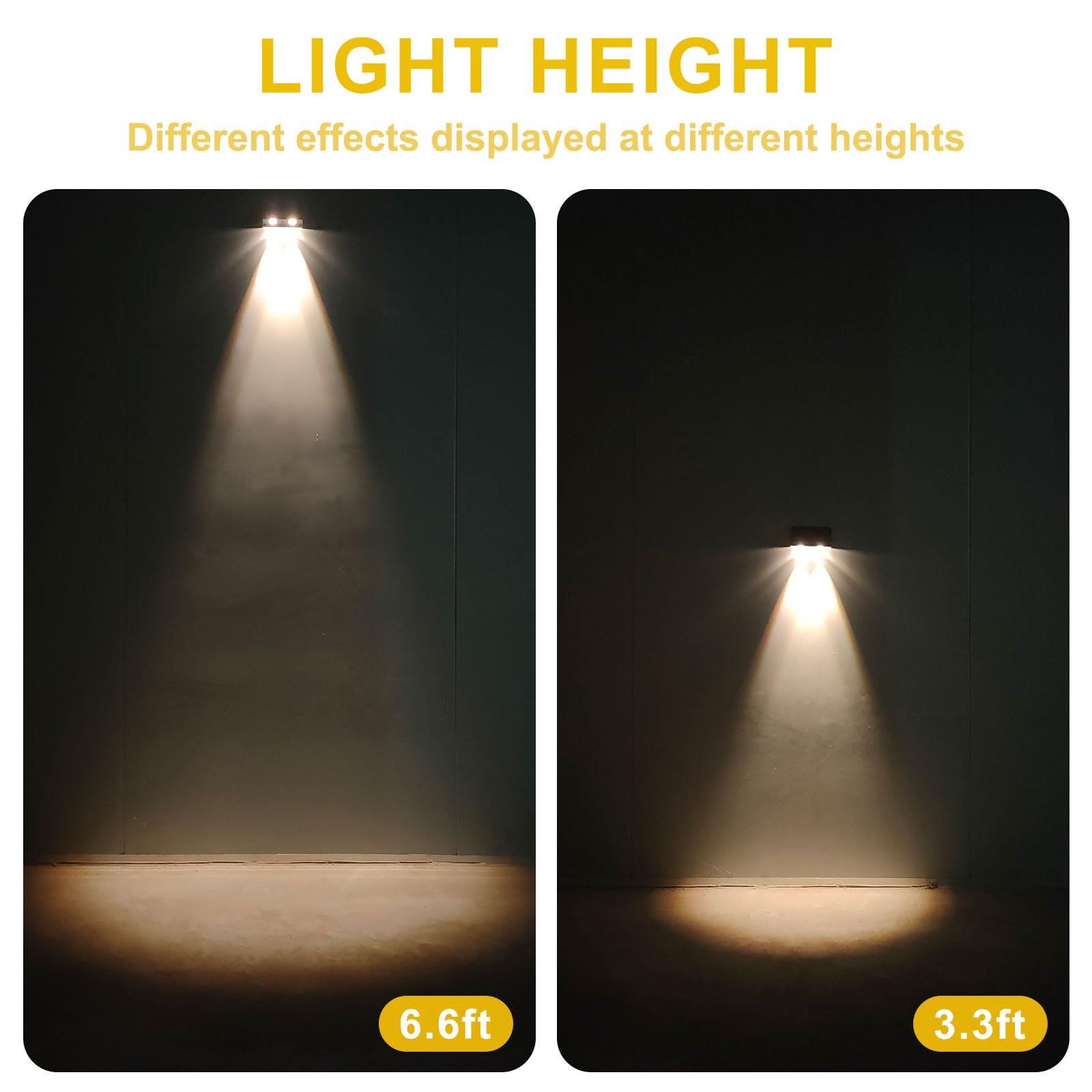 Solar Wall Lights Outdoor 3000K Warm White Downlights Waterproof Led Dusk To Dawn Solar Lights For House Number, Patio, Porch, Address Sign(2Pack, Downlight)