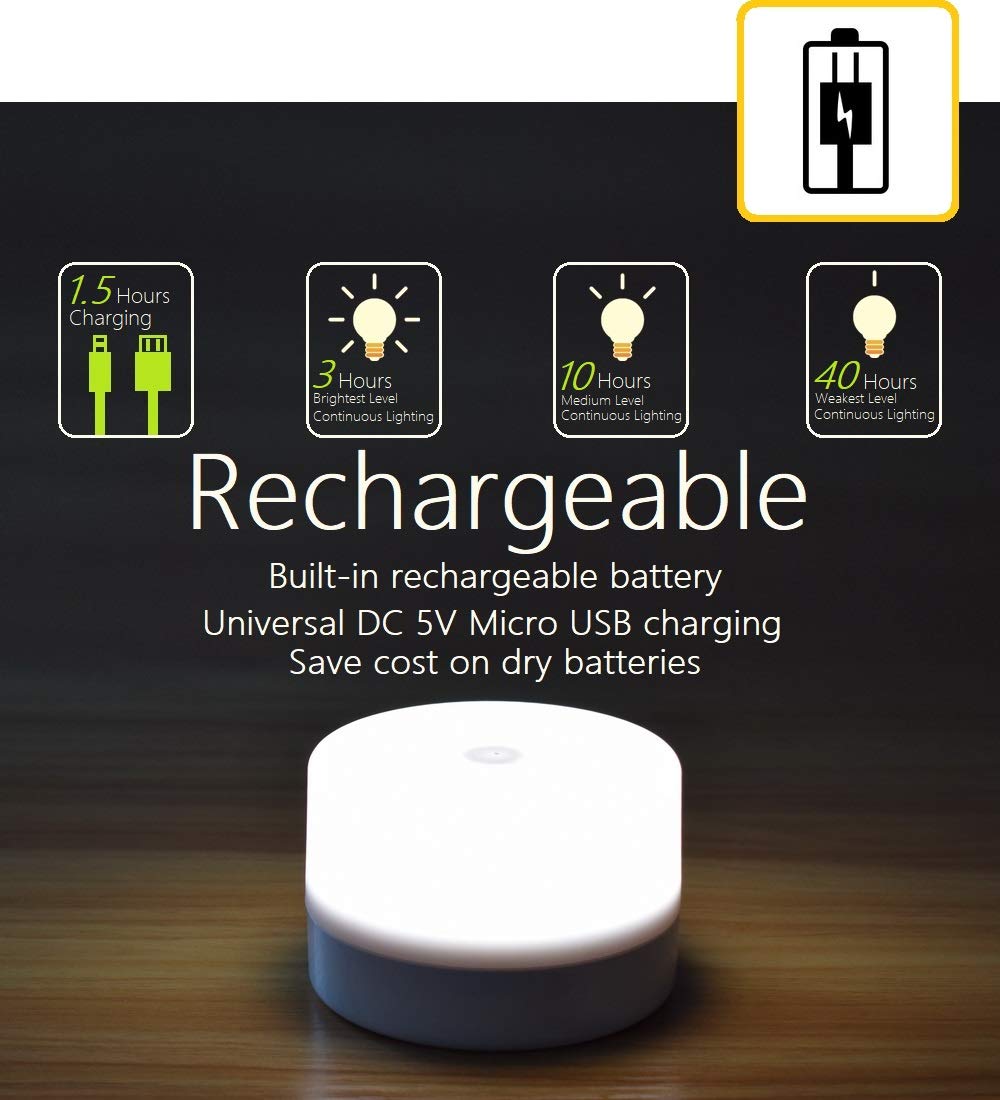 RTSU Dimmable Touch Bedside Lamp, Ivory White LED Nightlight for Kids & Adults, Model RTSU-AT001, Decorative Table Light for Bedroom & Nursery
