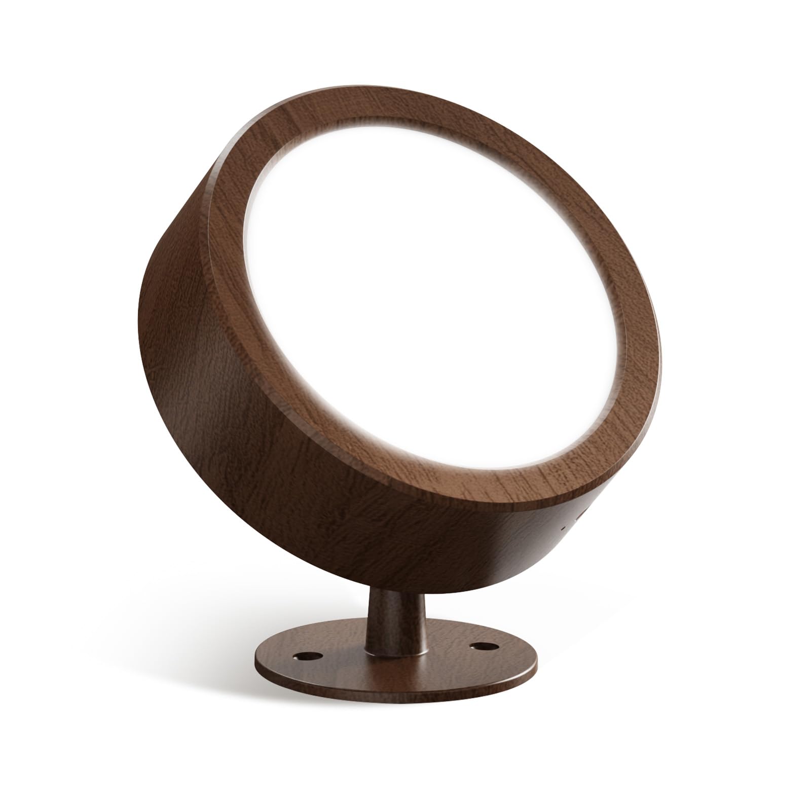 EZVALO LED Wall Mounted Lights, 3 Color Temps, Remote & Touch Control, 2 Pack, Black Walnut, Model EZL2404A