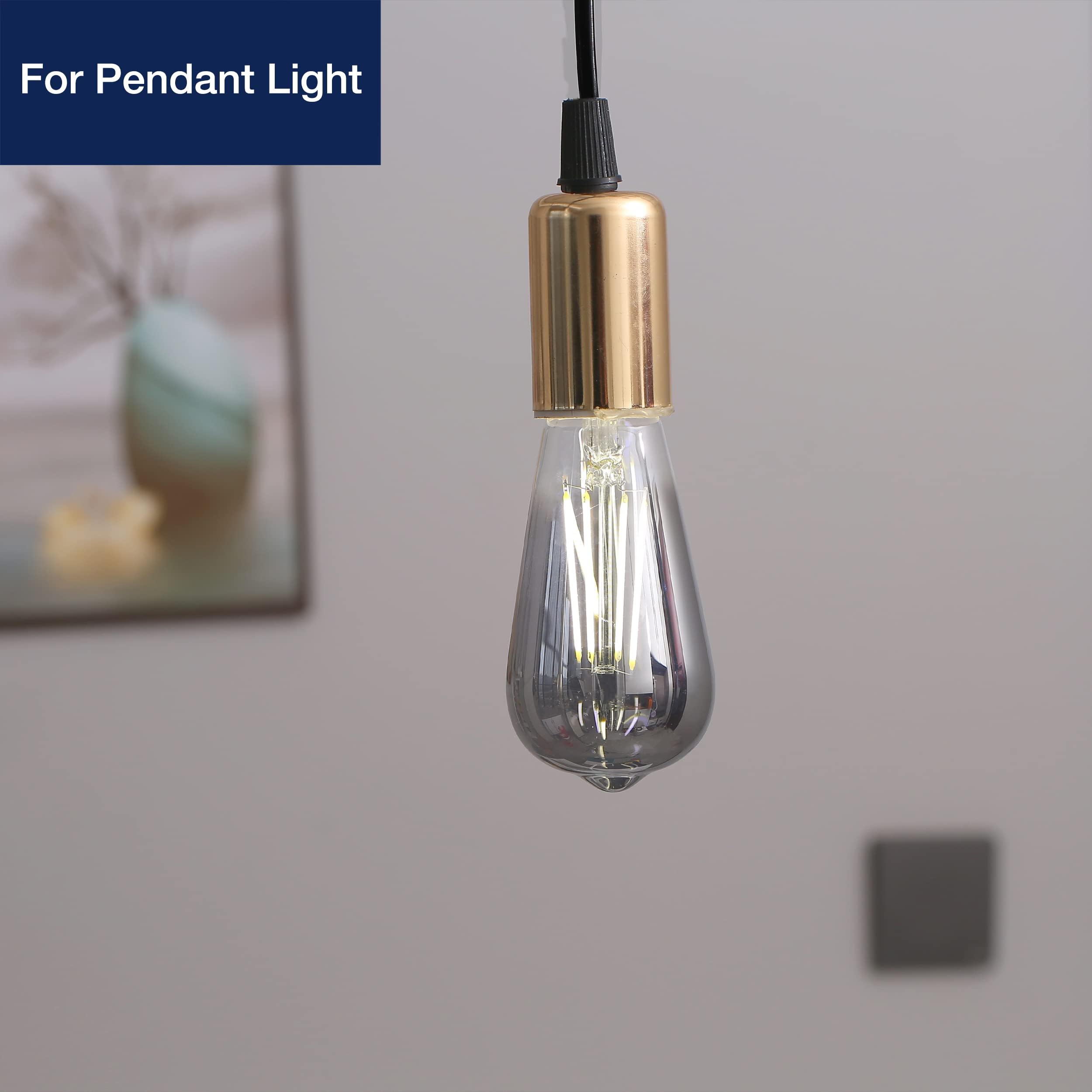 Flsnt Led Edison Bulbs, 5000K White Light Dimmable St19 Led Light Bulbs, E26 Base,4W(40W Equivalent), Cri82+, 150Lm, 12 Pack, Sm