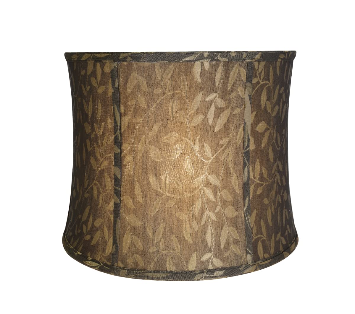 Aspen Creative 30041A Transitional Bell Shape Spider Construction Lamp Shade, Brown, 14&quot; Wide (13&quot; X 14&quot; X 11&quot;)
