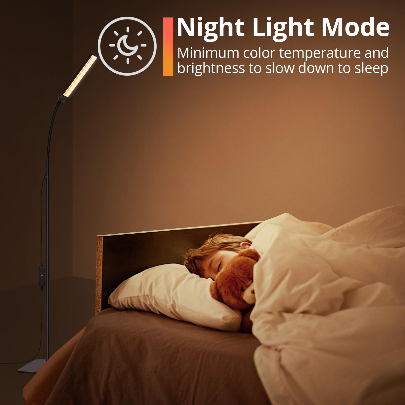 Ifalarila Led Floor Lamp With Remote Control, Reading Lamps Floor Standing [Usb Plug With Adapter] Led Floor Light With 120 Leds