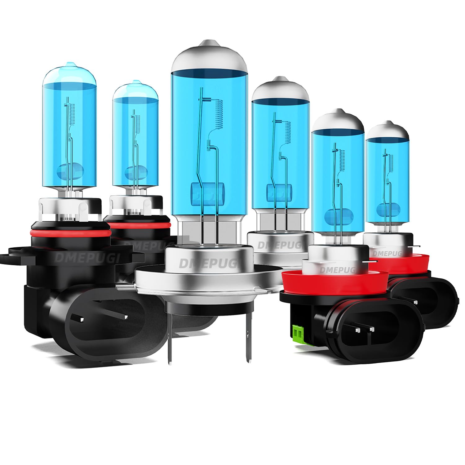 DMEPUGI Light Bulbs Compatible with 2010-2014 Sub aru Legacy Headlight Bulbs, Halogen 9005 High Beam H7 Low Beam H11 Fog Light,3