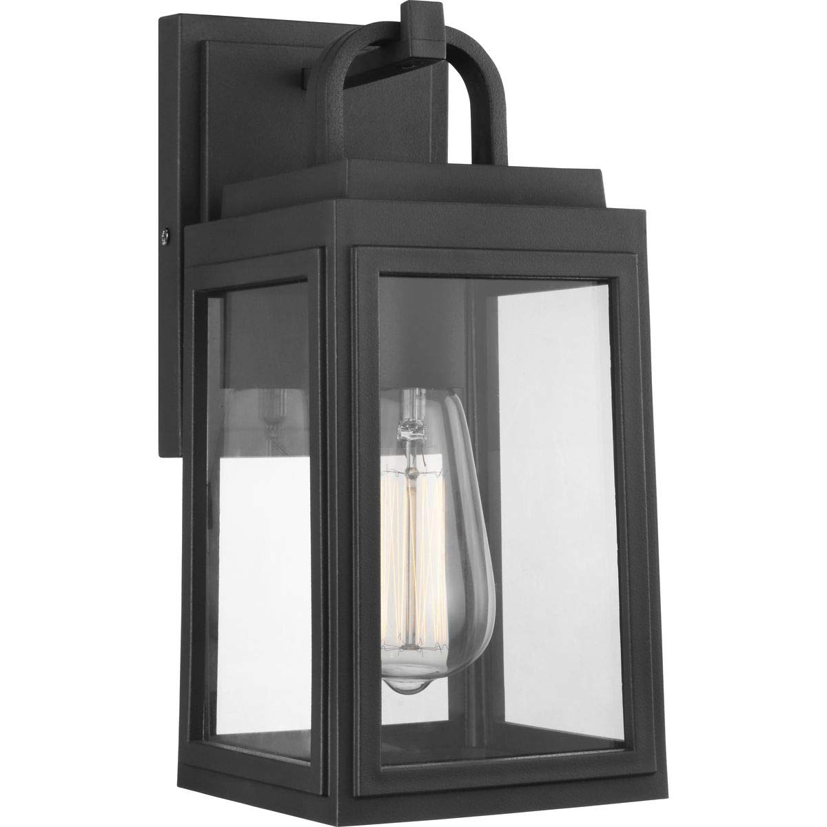 Progress Lighting Grandbury 1-Light Outdoor Wall Lantern, Textured Black, 11.88x5.5x6.5, Plastic, Model P560174-031