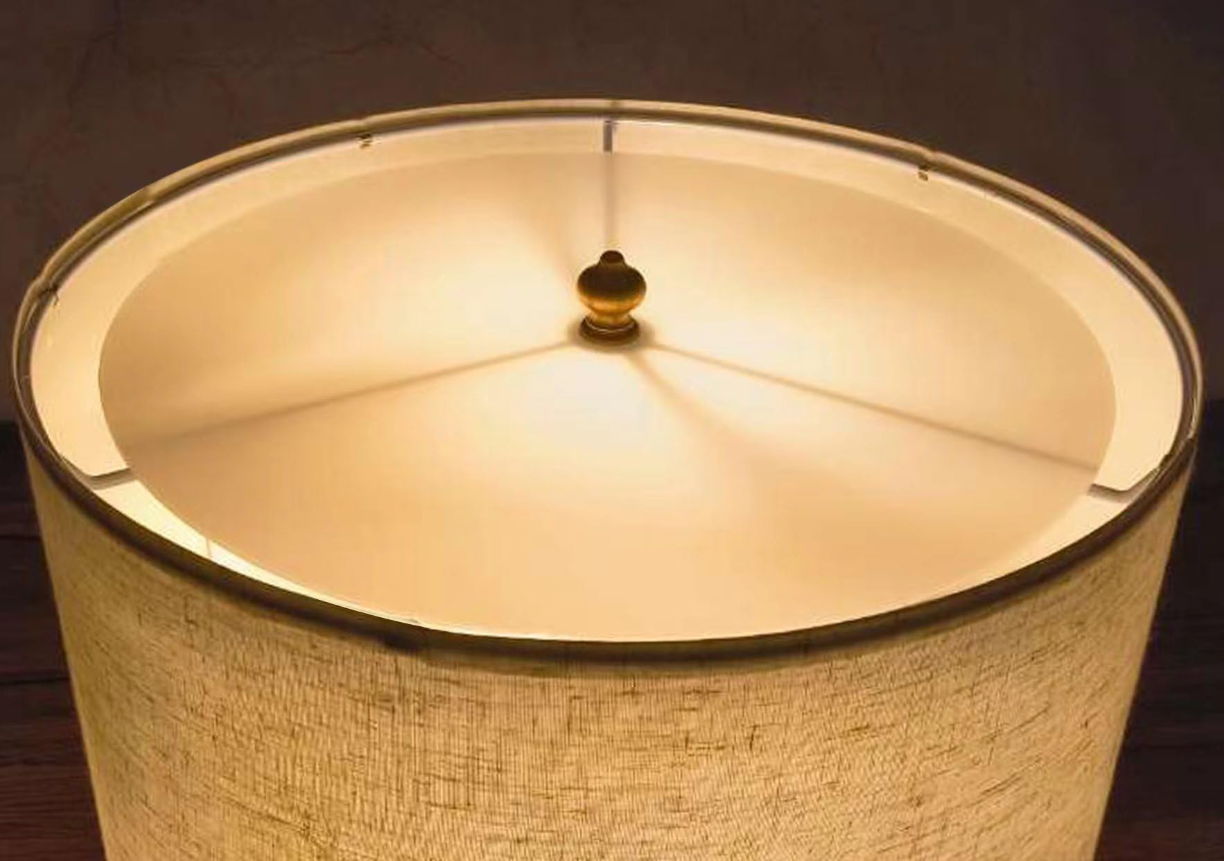 Awclub Round Lampshade Diffuser, 8 Diameter with 3/8 Center Hole Diffuser Lamp Shade for Drum Style Lampshades Pendants Softenin
