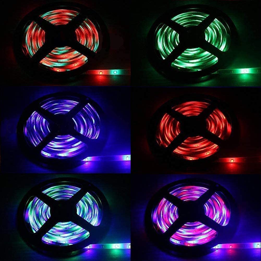 Yiliaw 2-Pack 44 Key RGB LED Strip Light Remote Controller - Wireless IR Dimmer for SMD 5050 3528 2835 Multicolor LED Strips