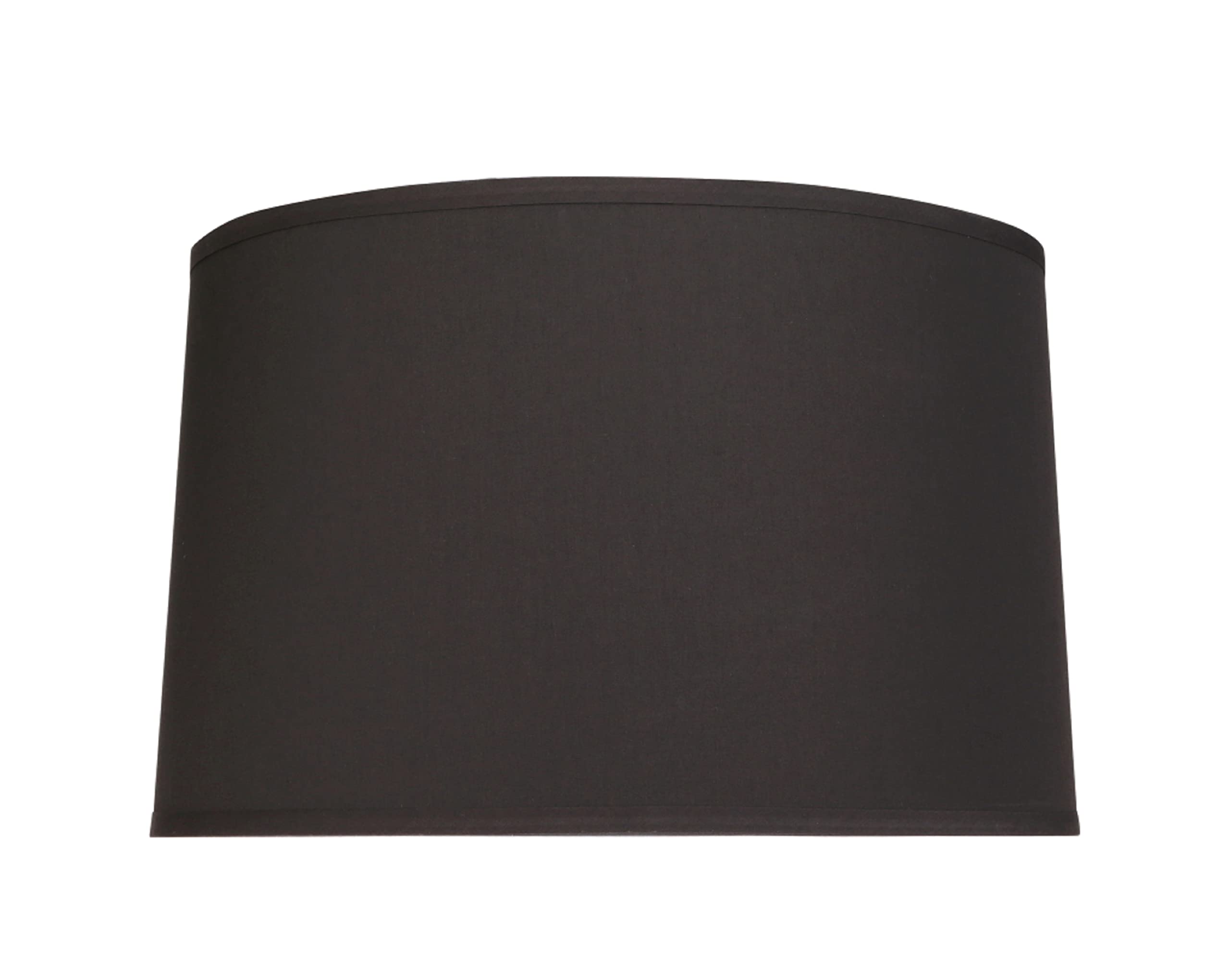 Aspen Creative 32252 Transitional Hardback Empire Shaped Spider Construction Lamp Shade in Black, 18&quot; wide (17&quot; x 18&quot; x 11 1/2&quot;)