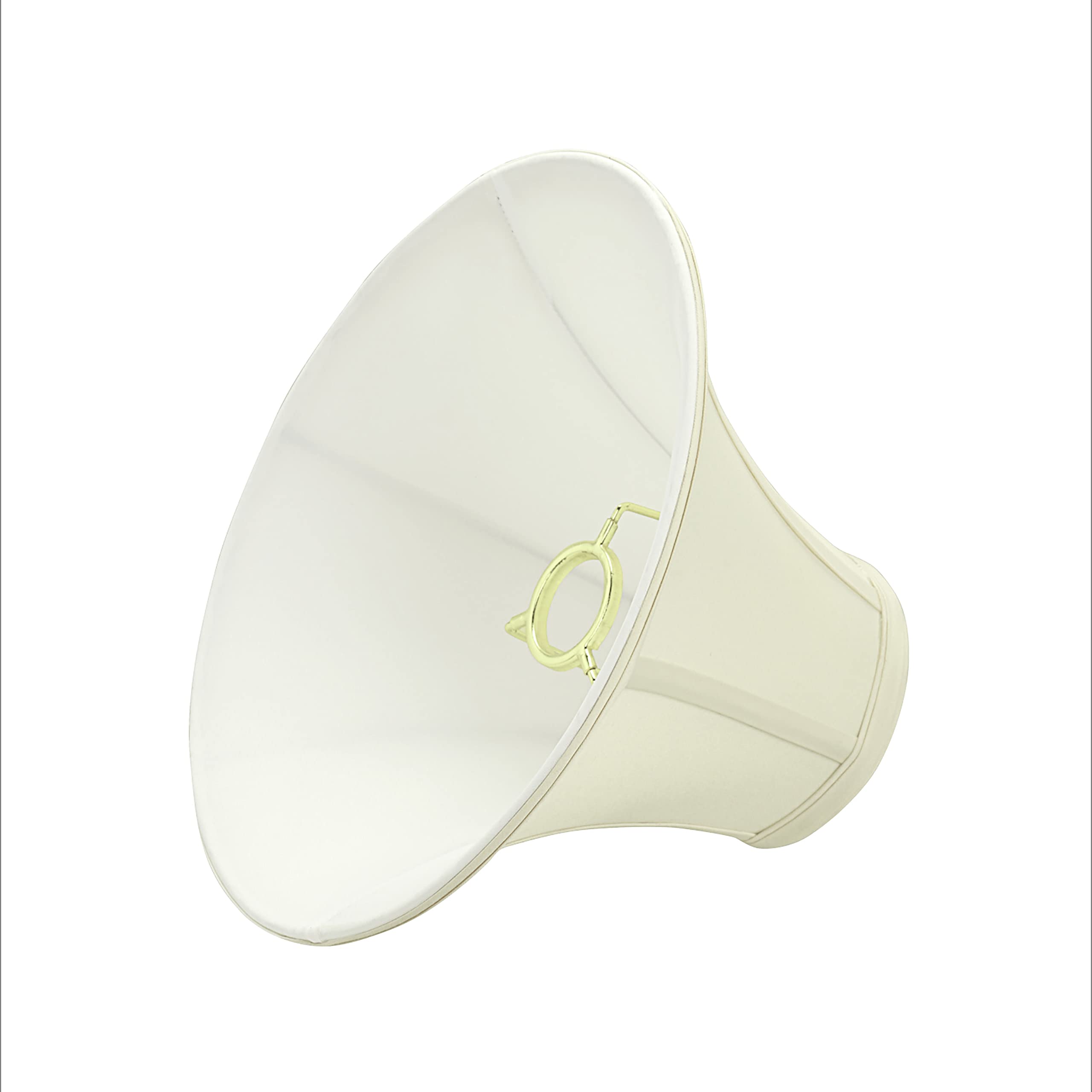 Aspen Creative 58030A, Bell Uno Lamp Shade, Ivory, 4&quot; Top X 10&quot; Bottom X 7&quot; Slant Height, Slip Uno 33Mm