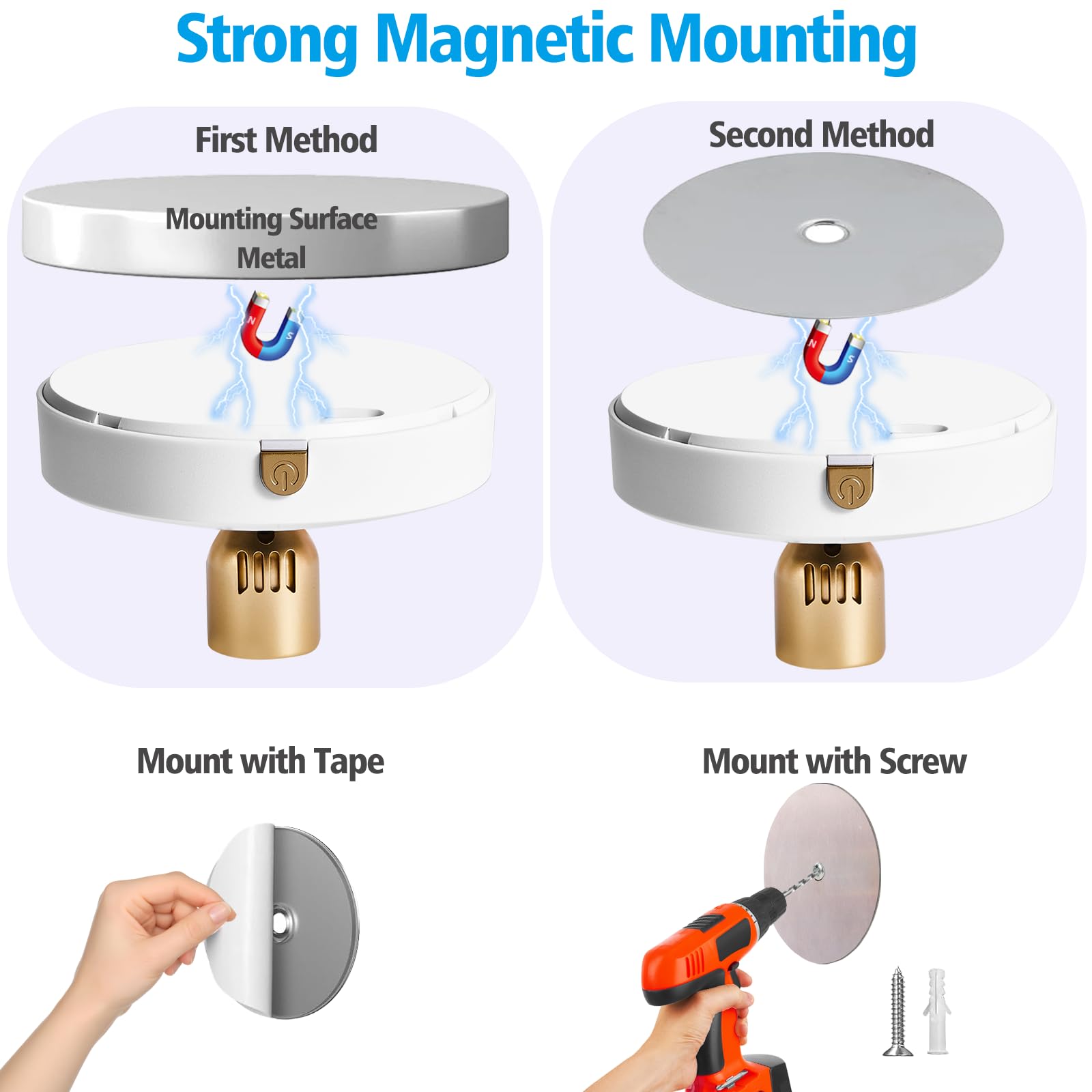 Wireless LED Spot lights Indoor with Rechargeable Battery Operated, Spotlights Indoor with Remote, Picture Lights for Wall with
