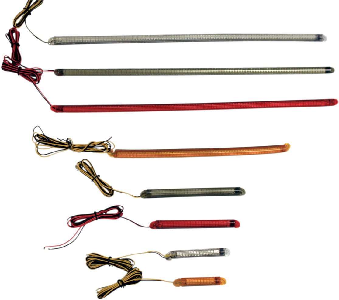 Custom Dynamics Tf10Ac Flexible Led Strip (10-Led, 2.17 '' Long Amber/Clear Truflex)