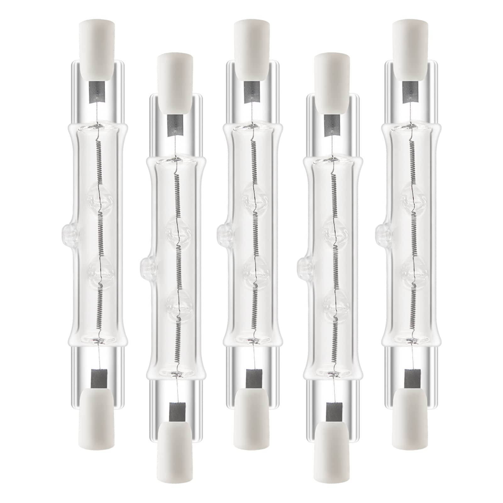 Jaenmsa R7S Bulbs,5 Pack Halogen Bulbs R7S T3 78Mm 150W 120Vj Type 120 Volt Halogen Light Bulb With Long Lifespan, 3 Inch Long D