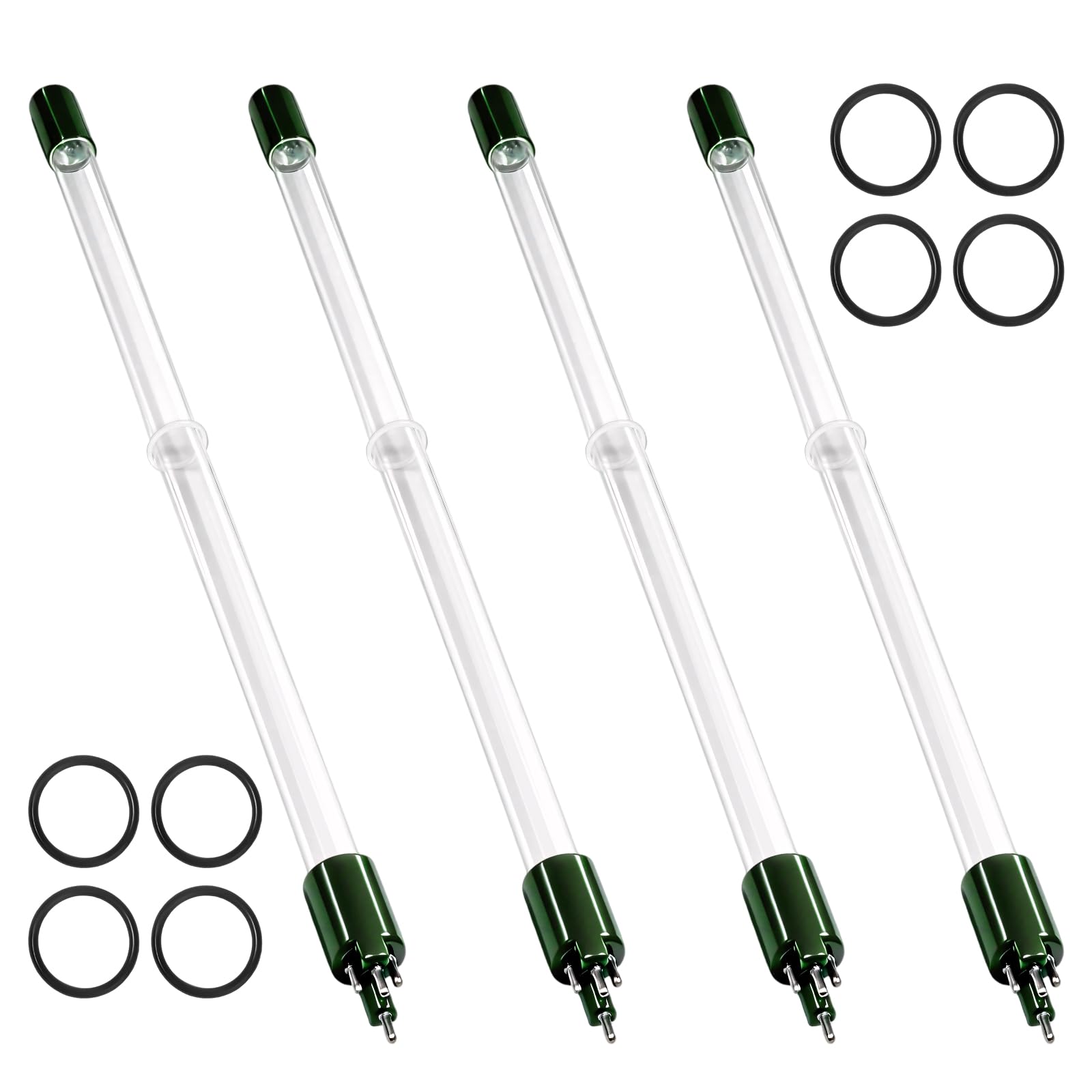 4 Pcs S463RL Replacement Lamp Compatible with Viqua S5Q-PA  S5Q  S5Q-Gold  S5Q-PV  SV5Q-PA  SSM-24  SSMV-24 Systems  Equipped with 8 O-Rings