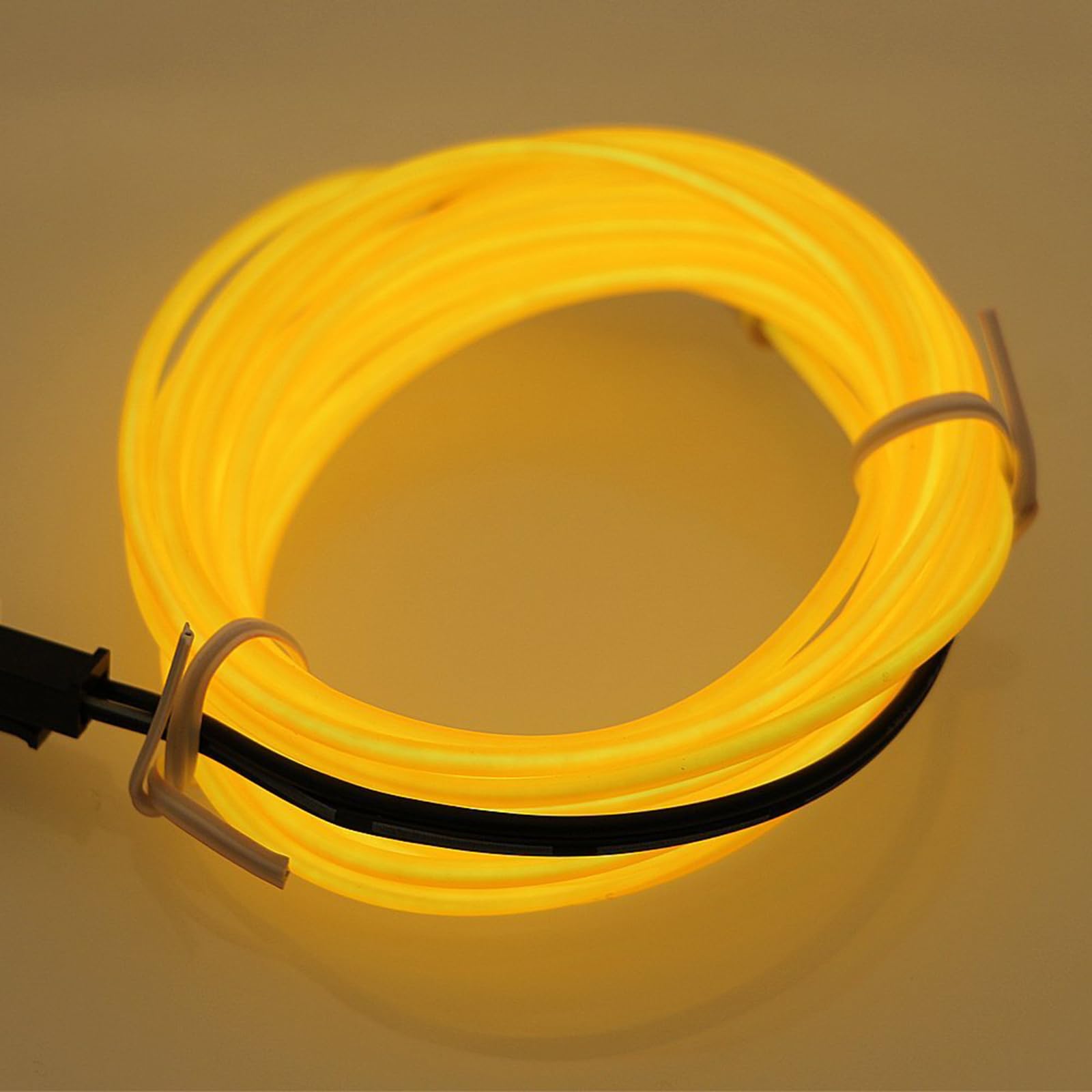 Searik LED Neon Light, 16.4ft/5m Portable EL Wire Glowing Rope Lights LED Strips with Battery Controller for Halloween Decoratio