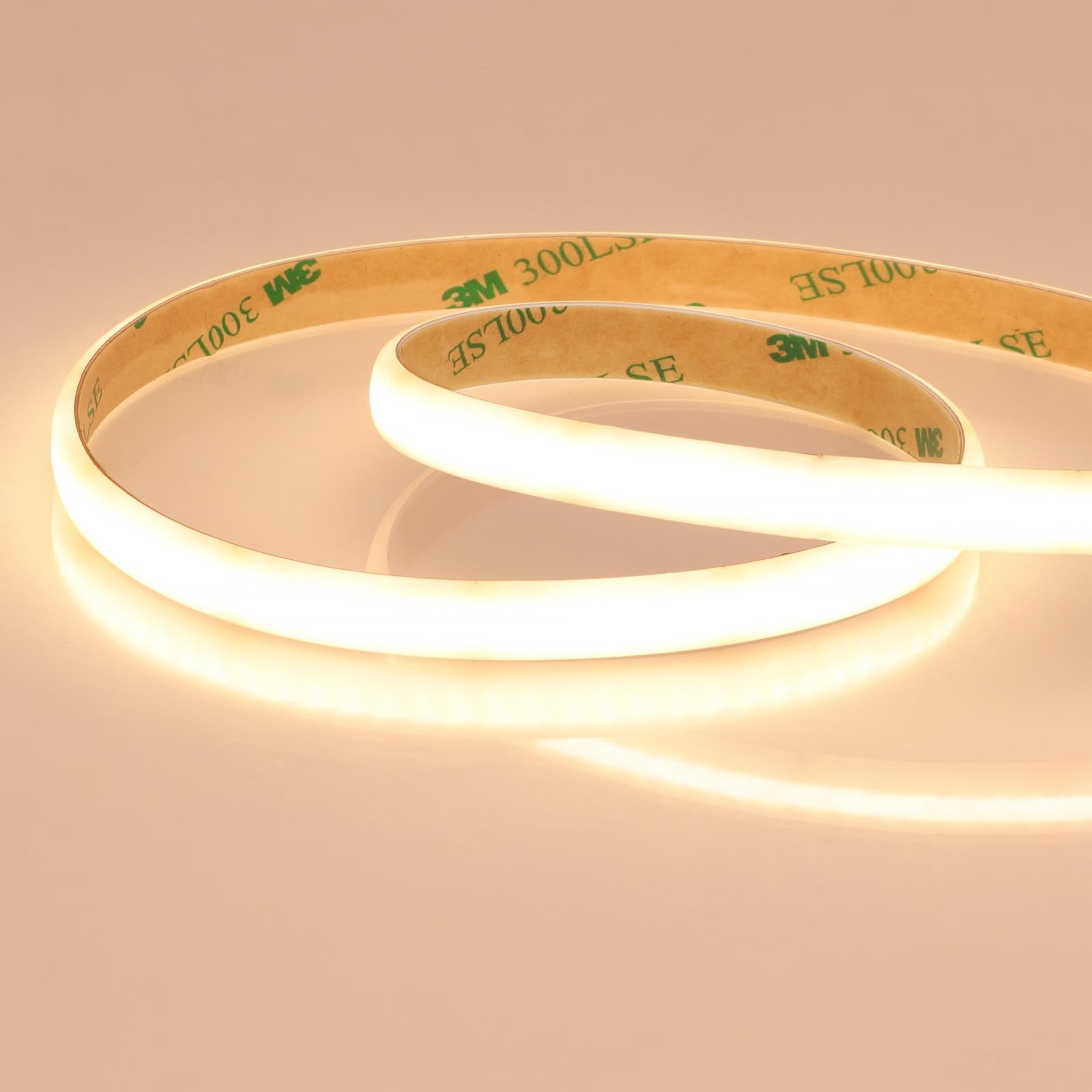 JOYLIT 24V Diffused LED Strip Lights Dual Row 16.4FT 560LEDs/M 3000K Warm White IP65 Waterproof, CE UL Professional 601LM/FT Sup