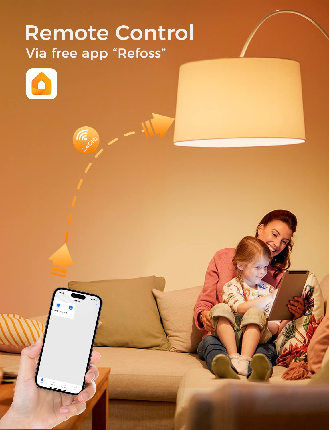 Refoss Smart Bulbs - Color Changing Wi-Fi Light Bulbs, 9W 810 Lumens, Multi-colored, E26 Fitting, 2 Pack, Compatible with HomeKit, Alexa,
