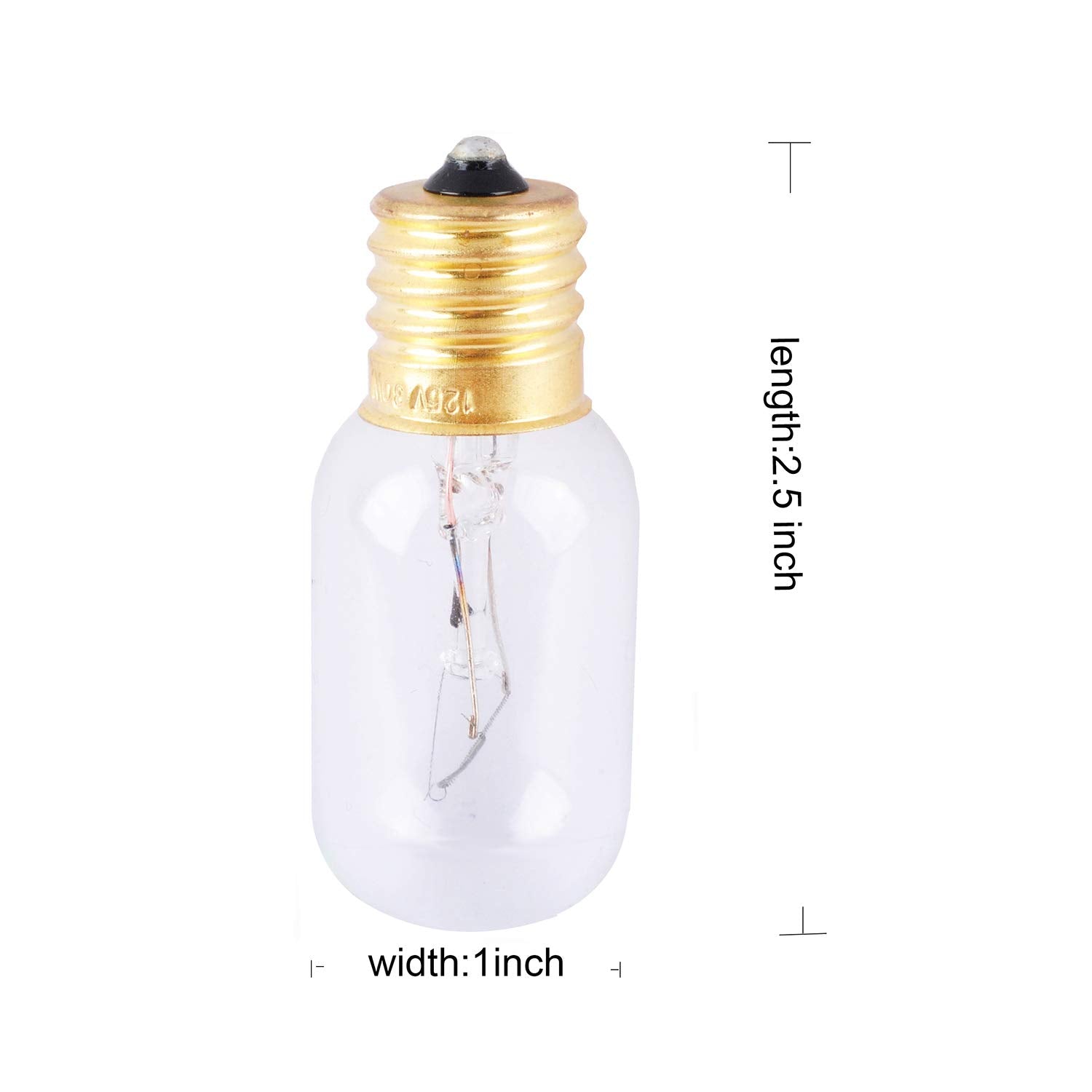 Wadoy Microwave Light Bulb 30W 125V Compatible with LG/Frigidaire/Kenmore Model 6912W1Z004B 2 Count