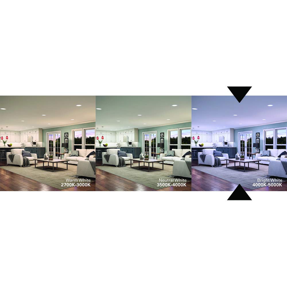 Halo Smd6-Dm Remodel Round Canless Recessed Integrated Led Kit, 5000K, White, 6 In.