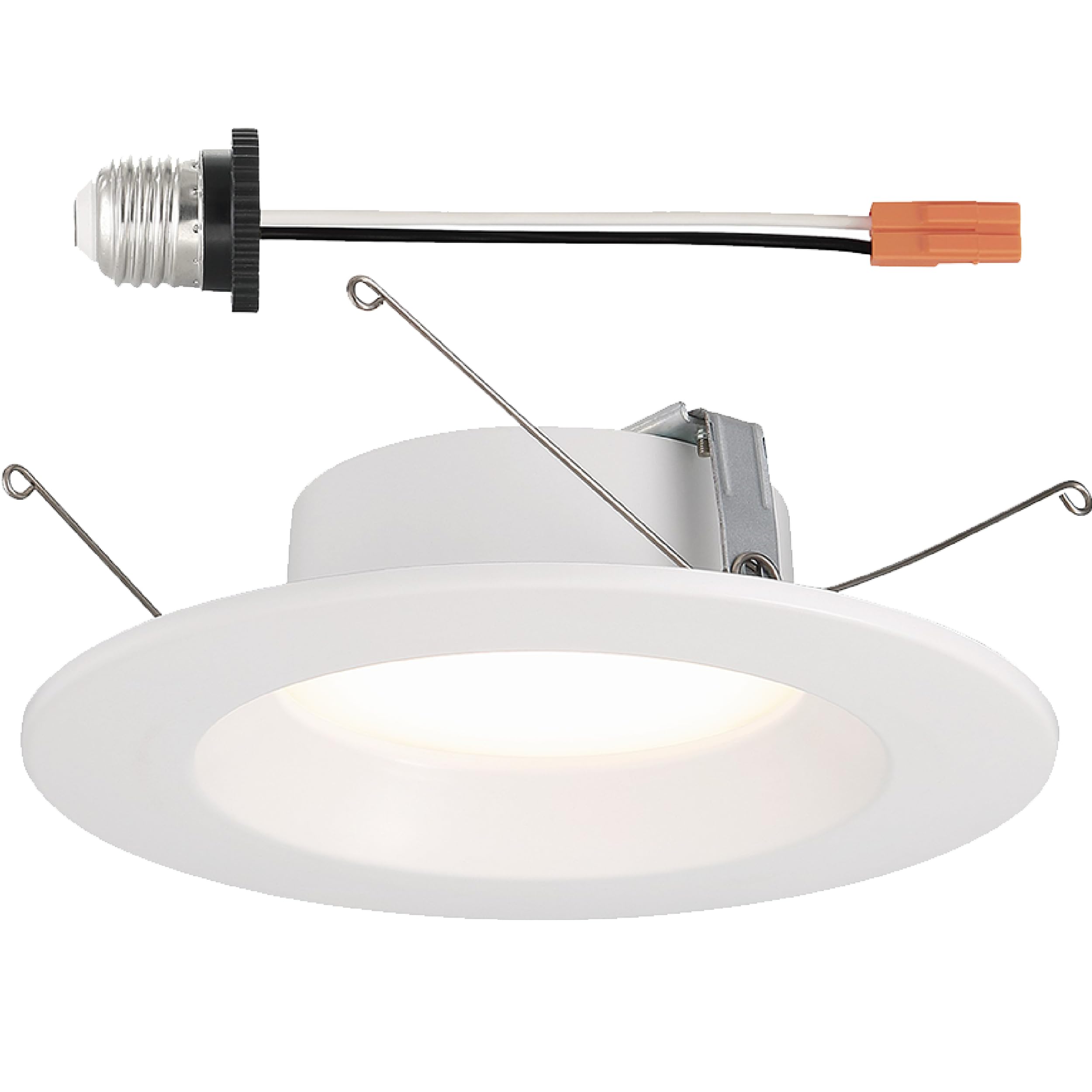 DESIGNERS FOUNTAIN Led Recessed Ceiling Light, 5/6 Inch 5CCT Downlight Metal Lighting Fixture, Dimmable, 1000 Lumens, 2700K/3000