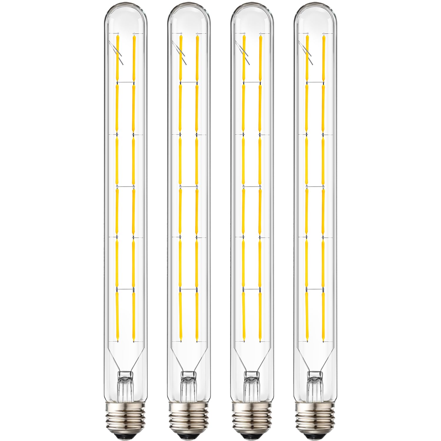 Leools T300 Dimmable Led Tubular Bulb 12W,Long Tube Edison Led Vintage Filament Bulb,100W Equivalent,4000K Daylight White,Cover