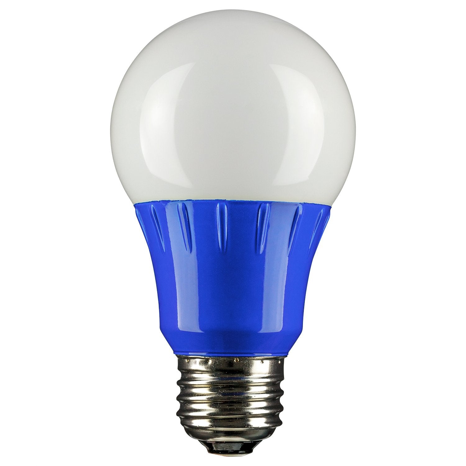 Sunlite A19 Colored Light Bulb, 3W (25W Equivalent), E26 Base, Non-Dimmable, Ul Listed, Blue, 1 Count