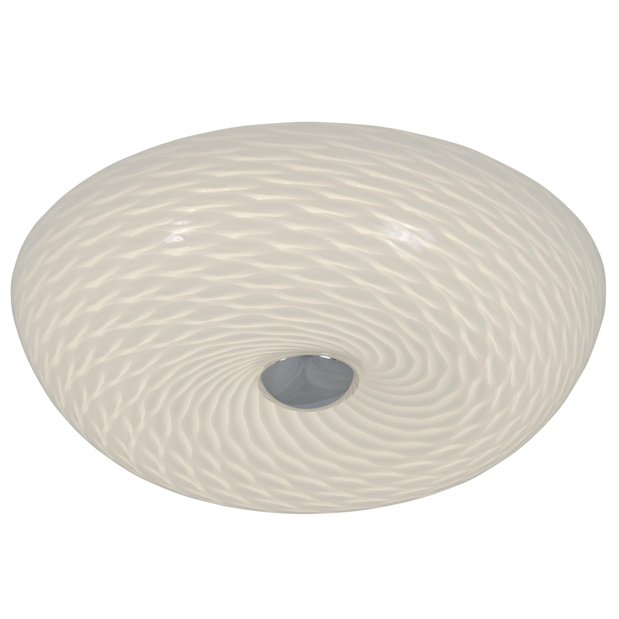Varaluz Swirled Flush Mount - French Feather - 12 W x 3.75 H
