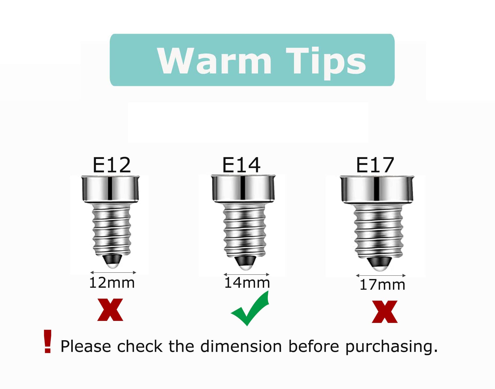 Lamsky E14 Led Bulb Dimmable,110V 400Lm 40W Equivalent Daylight White 5000K,E14 European Base Candelabra Led Bulbs,C35 Clear Gla