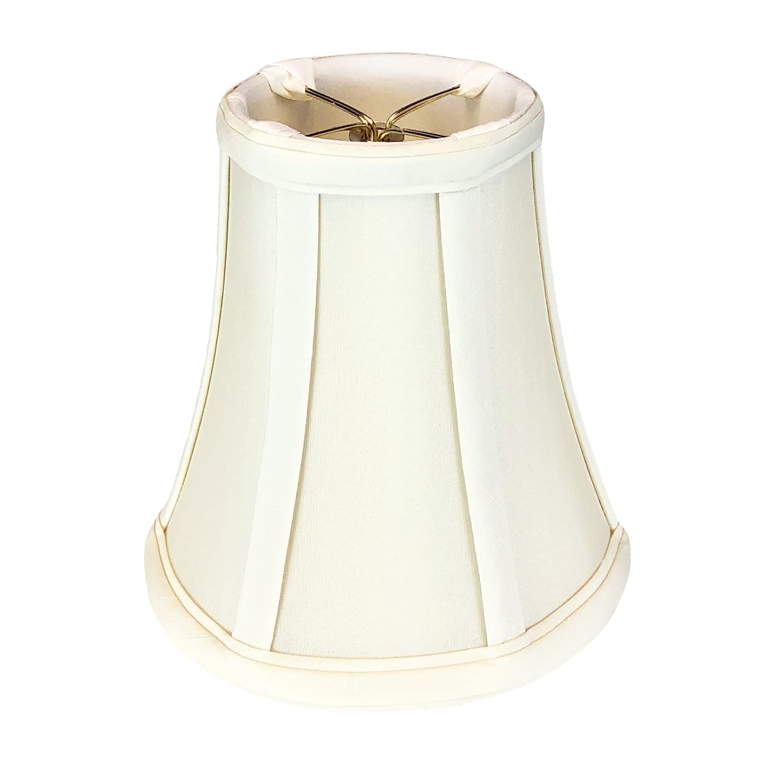Royal Designs, Inc. True Bell Lamp Shade, Eggshell, 3.5 x 6 x 6.25, Flame Clip
