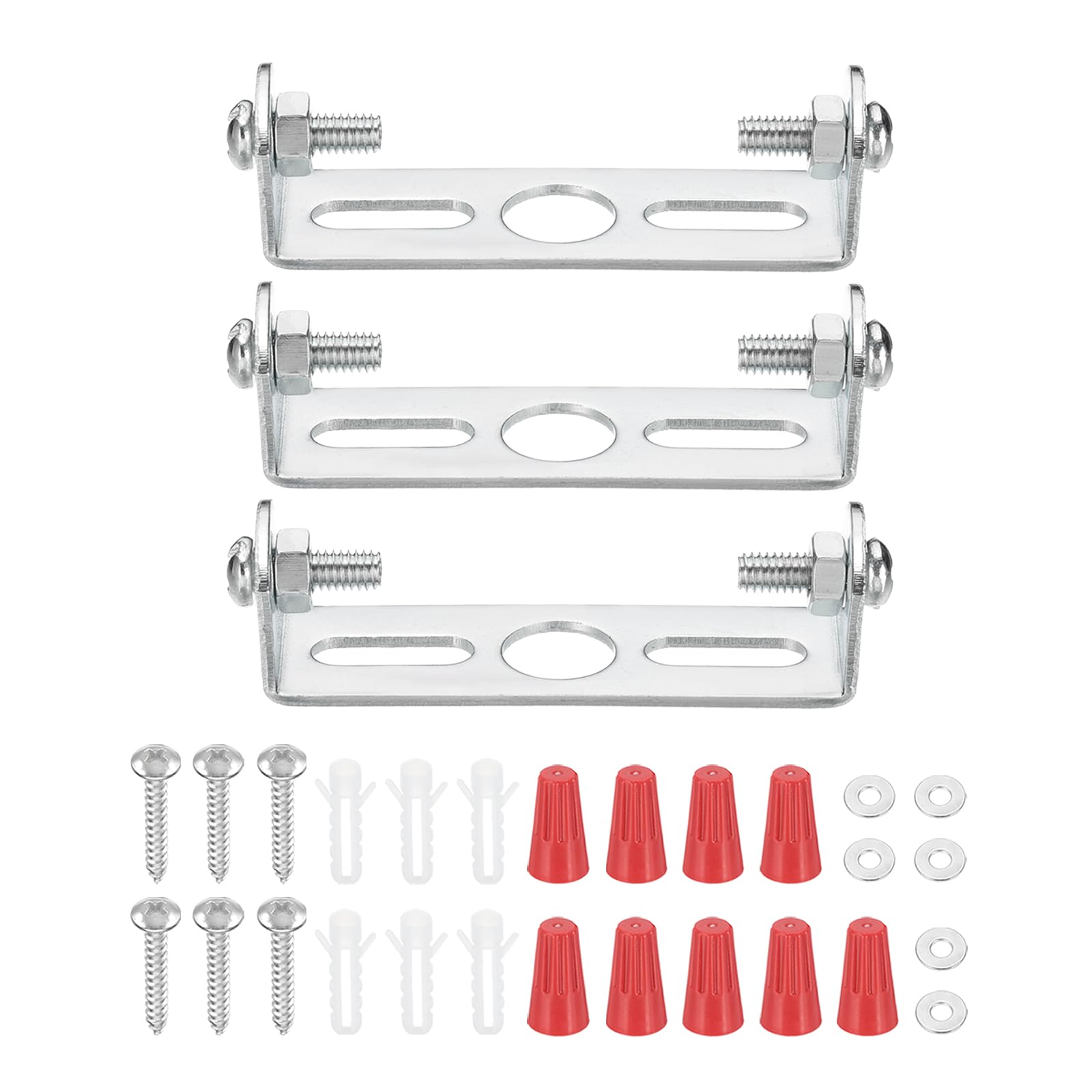 Patikil 55Mm (2.2'') Universal Light Fixture Mounting Bracket Kit, 2 Set Light Crossbar Ceiling Light Plate With Screw For Wall 