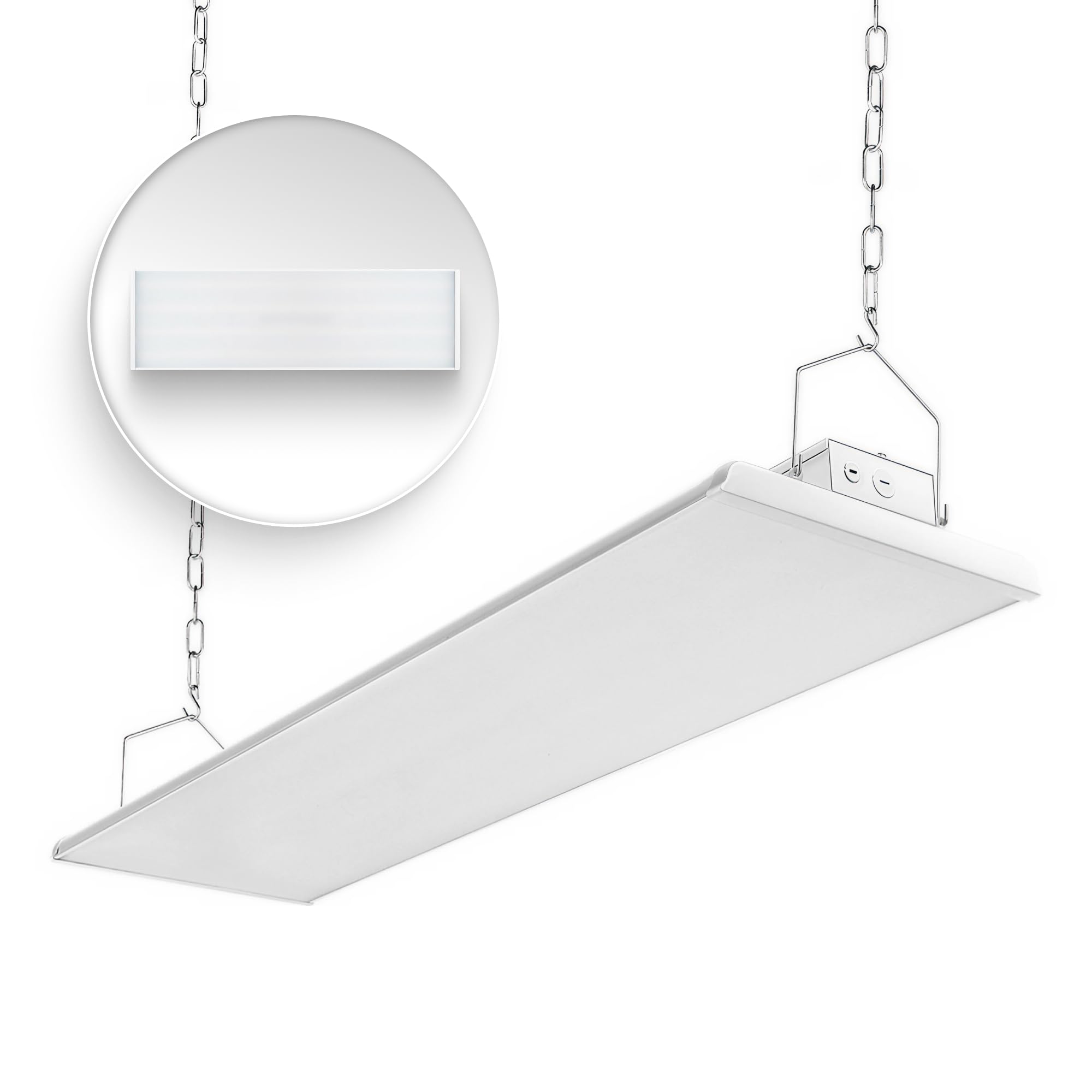Konlite - 4 FT Linear LED Shop Lights, 225W, 30,626LM Bay Ceiling Shop Light for Commercial & Industrial Use, Non-Maintenance Sh