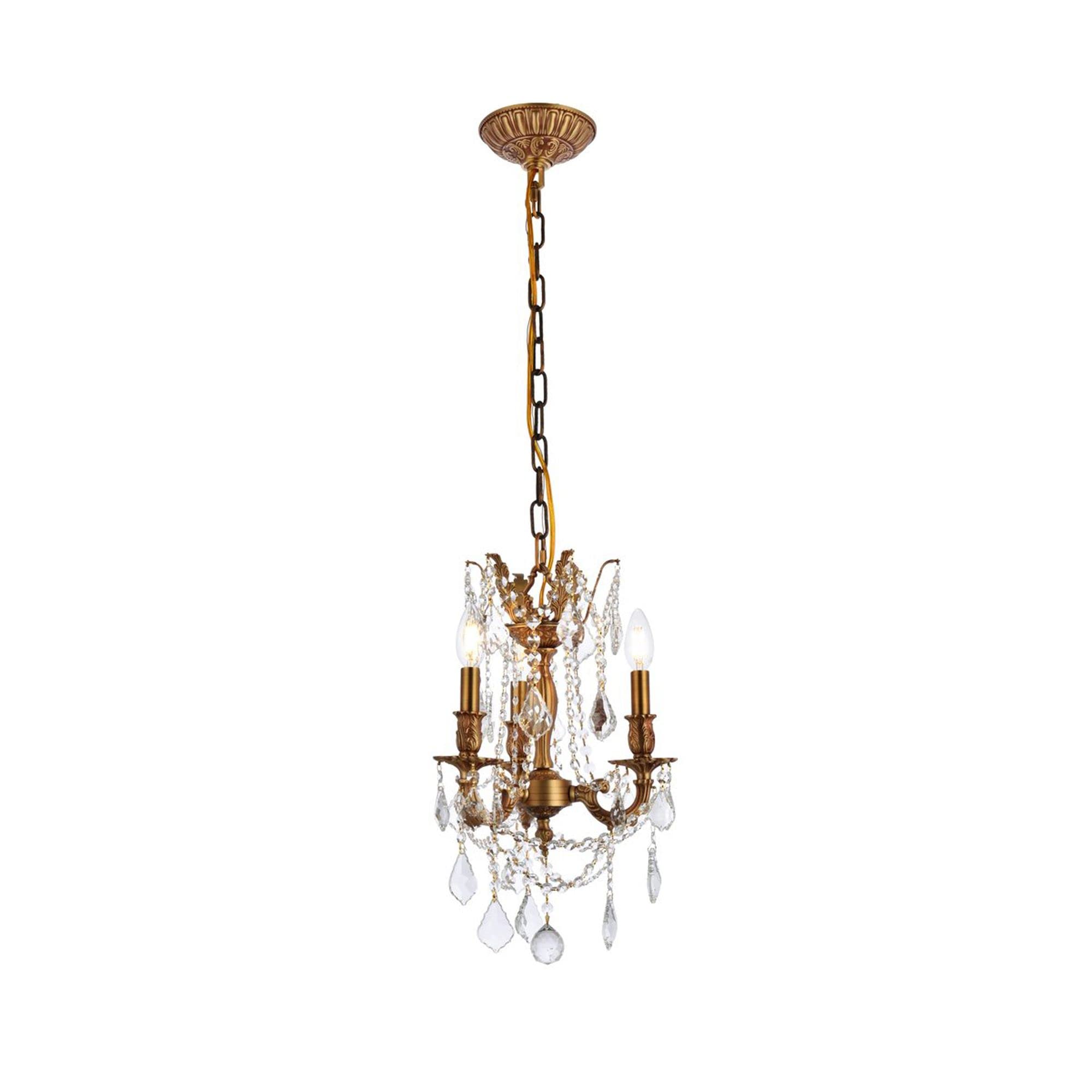 Elegant Lighting 9203D13FG/RC Royal Cut Crystal, 13&quot; x 18&quot;